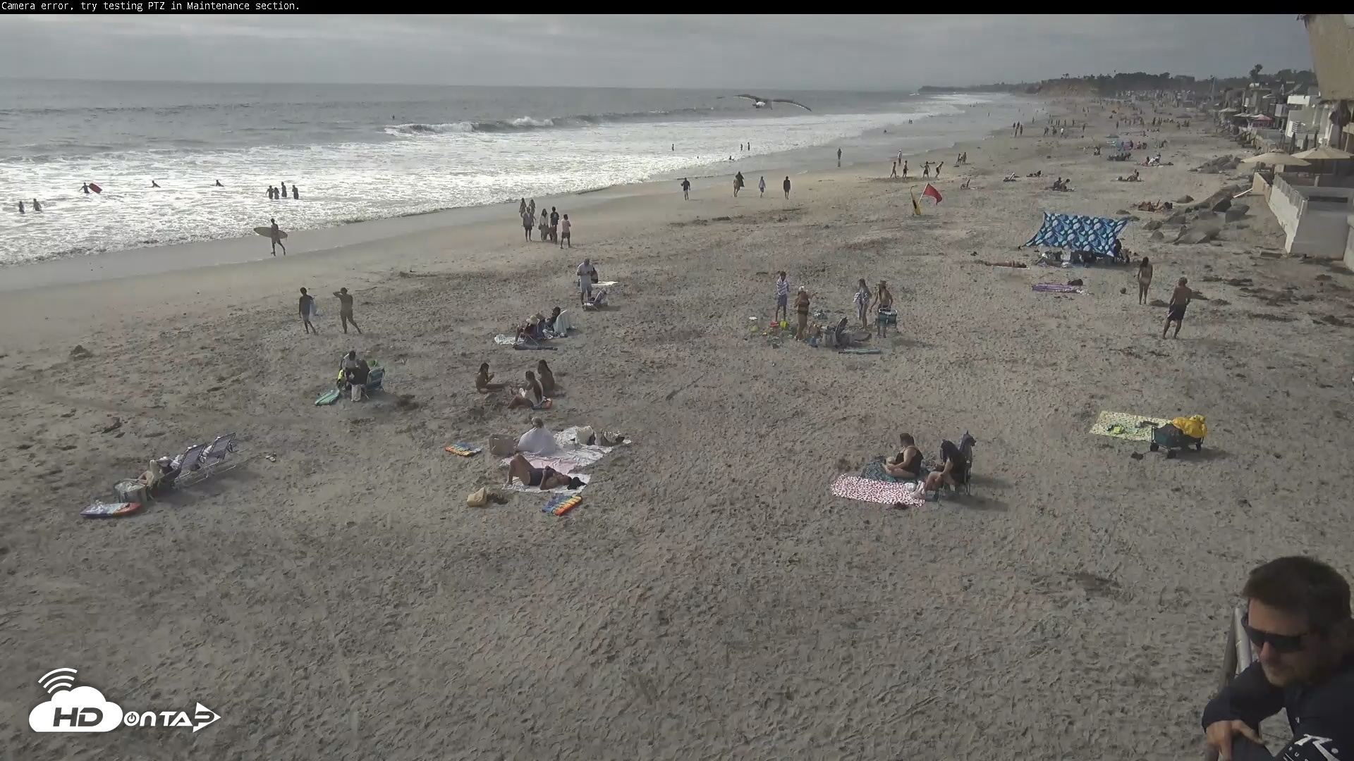 Snapshot of Del Mar Beach South Roaming Live Webcam taken Jun 17, 2026, 4:14pm PDT