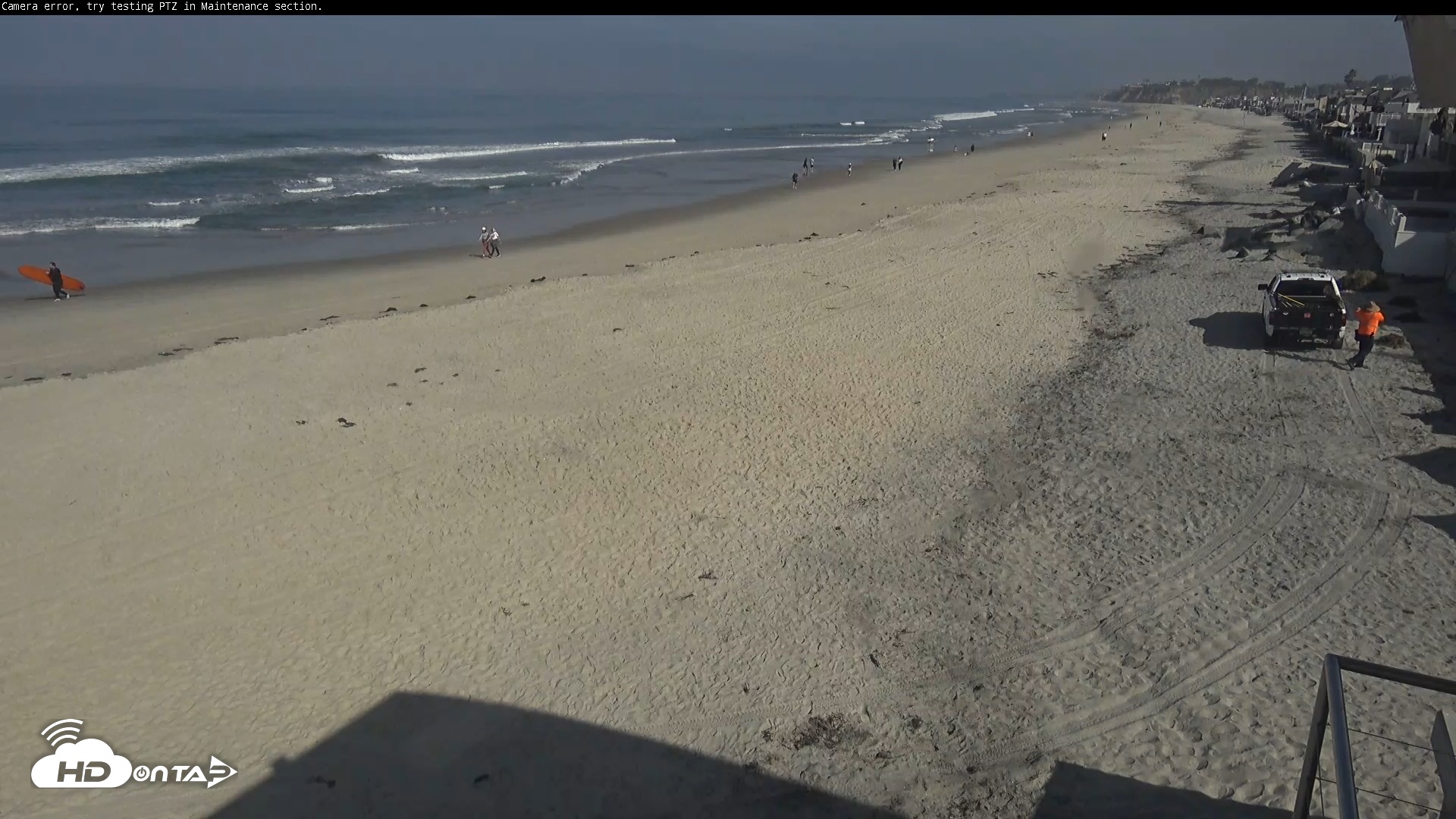Snapshot of Del Mar Beach South Roaming Live Webcam taken Mar 26, 2026, 9:47am PDT