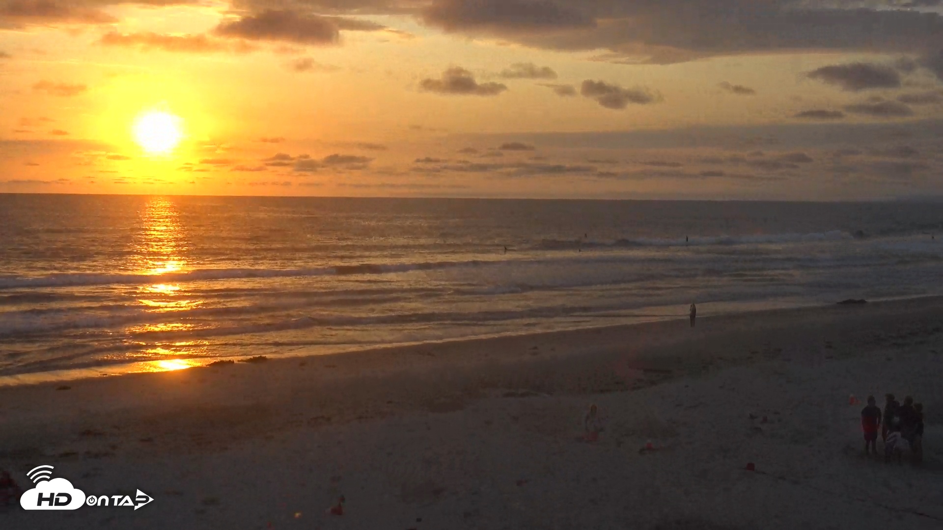 Snapshot of Del Mar Beach South Roaming Live Webcam taken Jul 17, 2025, 7:39pm PDT