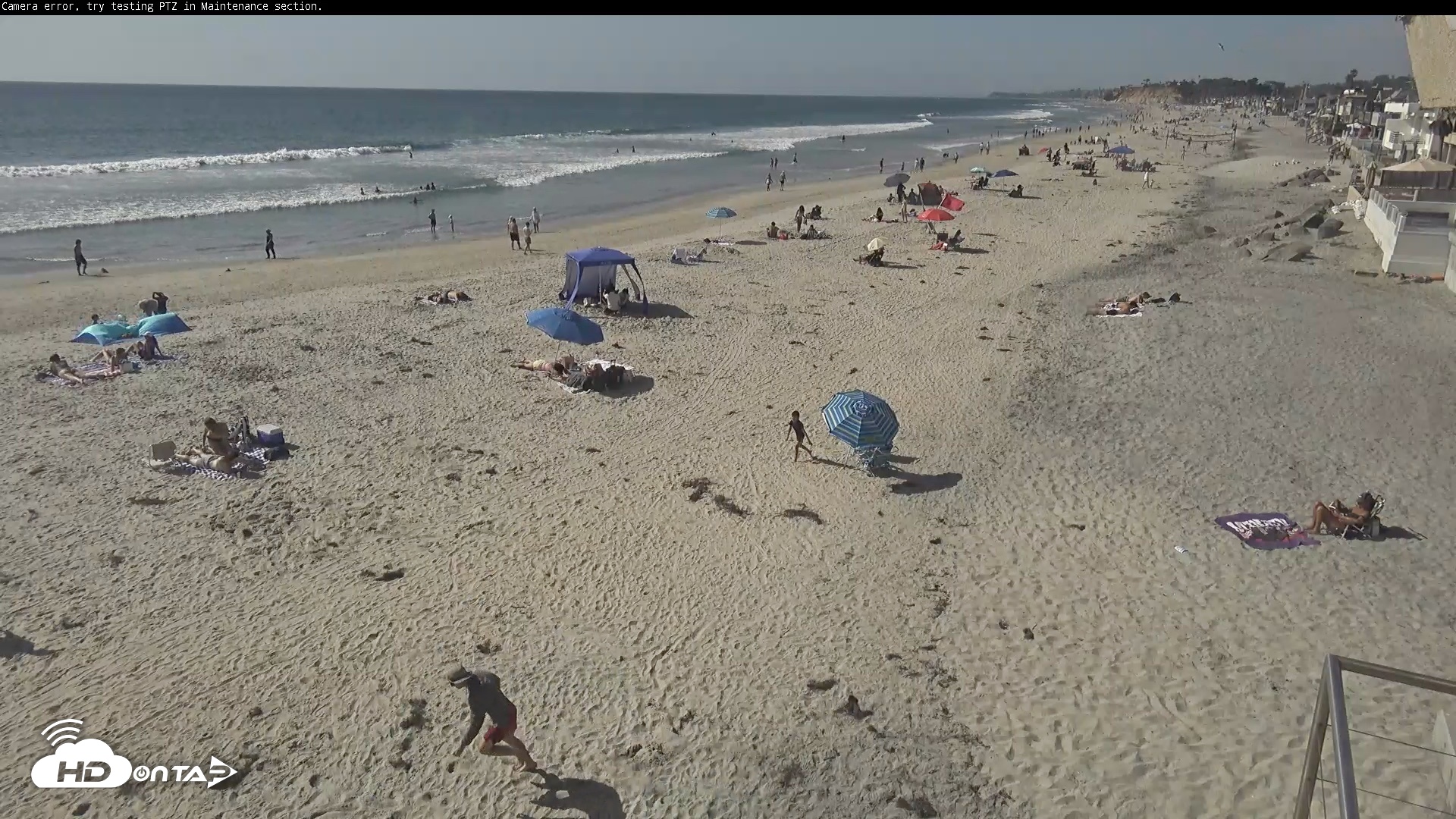 Snapshot of Del Mar Beach South Roaming Live Webcam taken Apr 19, 2026, 4:04pm PDT