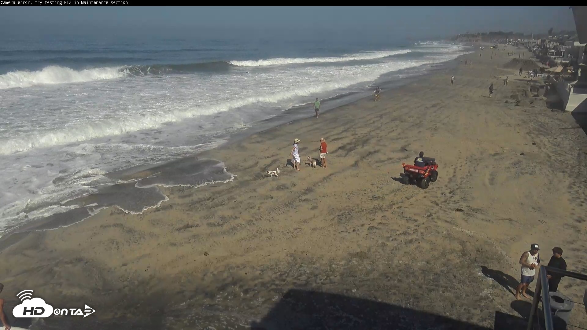 Snapshot of Del Mar Beach South Roaming Live Webcam taken Sep 29, 2026, 10:34am PDT