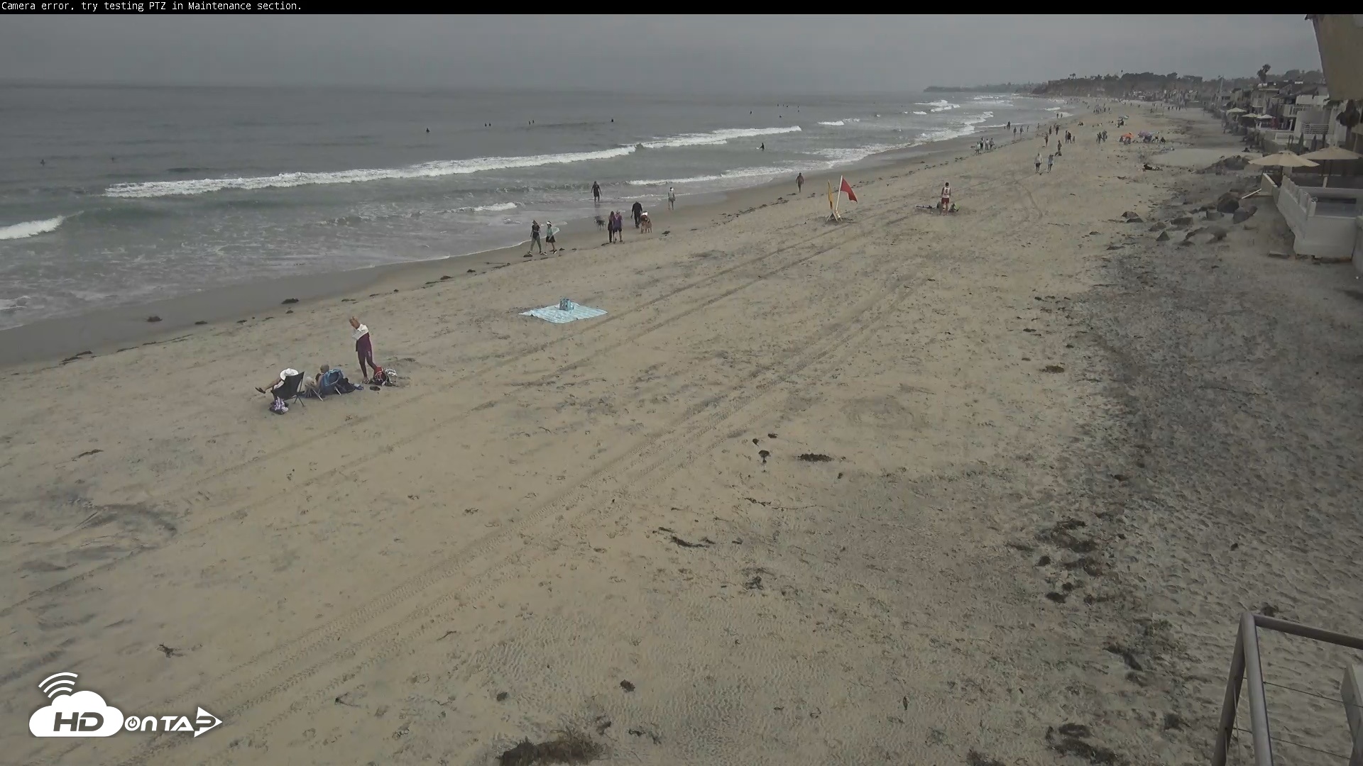 Snapshot of Del Mar Beach South Roaming Live Webcam taken Jun 14, 2026, 9:37am PDT