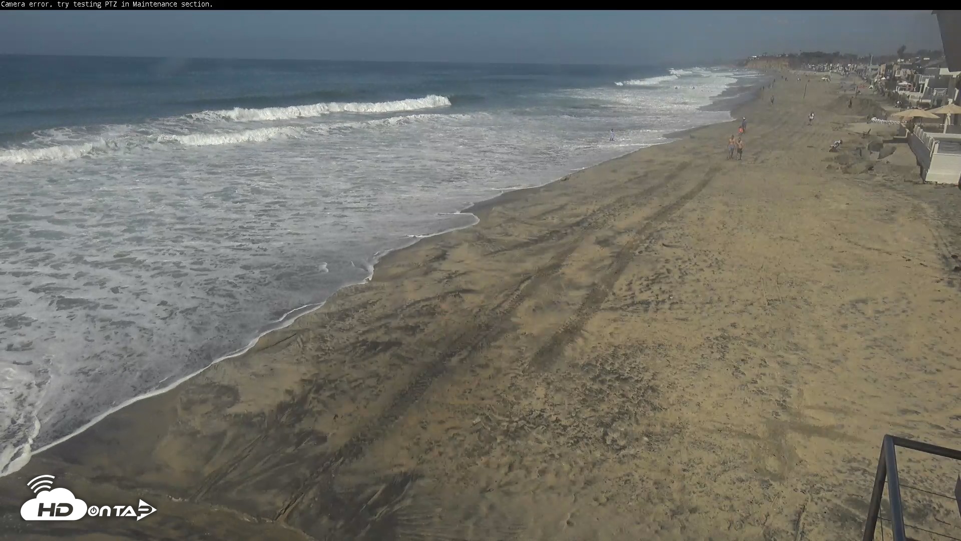 Snapshot of Del Mar Beach South Roaming Live Webcam taken Sep 29, 2026, 12:14pm PDT