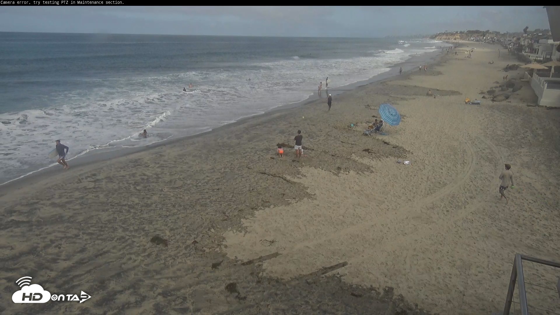 Snapshot of Del Mar Beach South Roaming Live Webcam taken Sep 28, 2026, 10:22am PDT