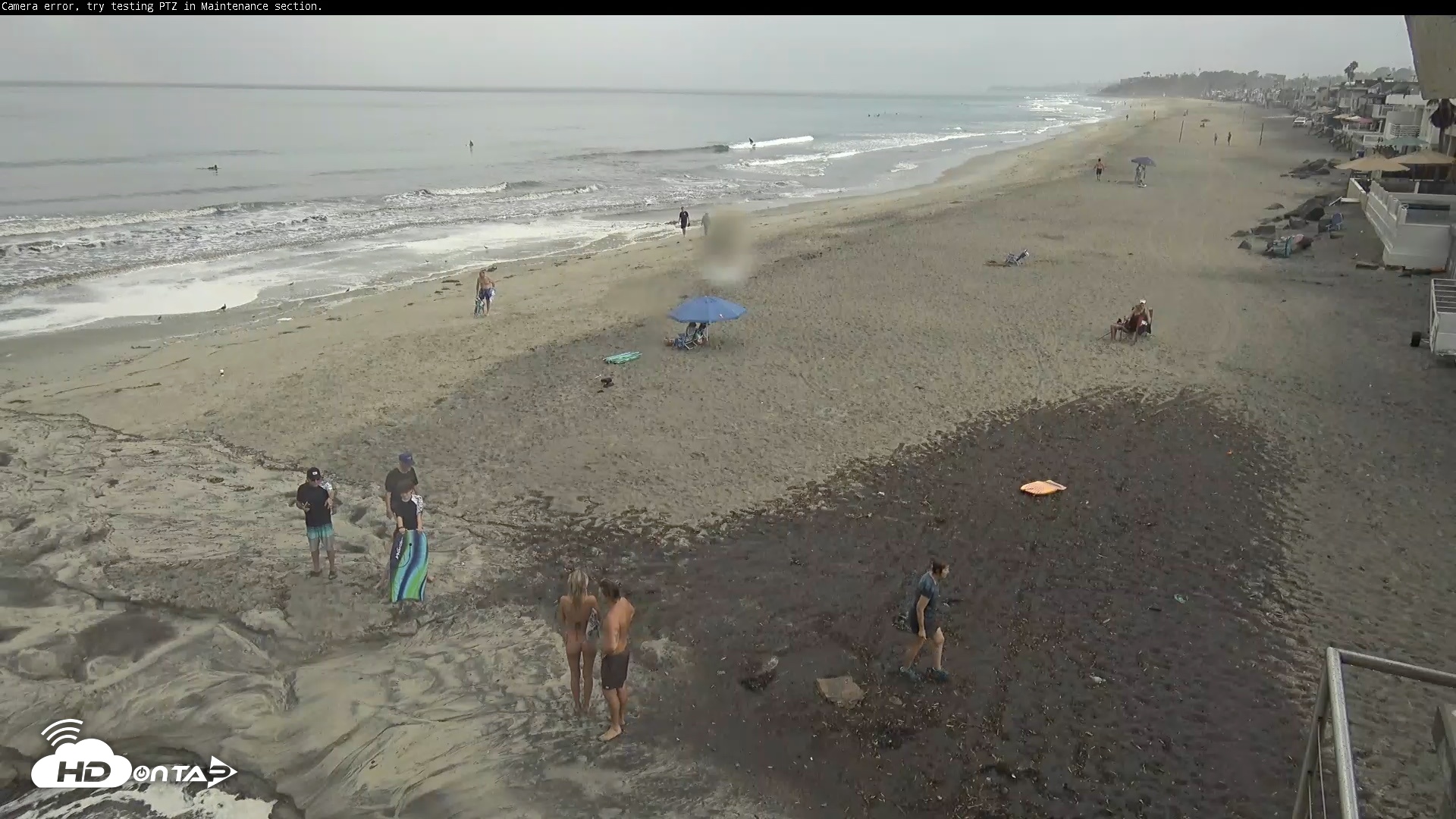 Snapshot of Del Mar Beach South Roaming Live Webcam taken Aug 7, 2026, 8:08am PDT