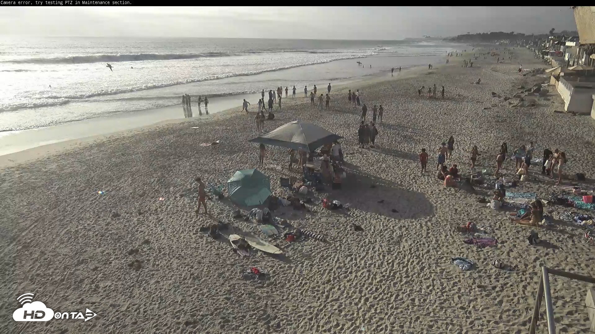 Snapshot of Del Mar Beach South Roaming Live Webcam taken Jun 5, 2026, 6:10pm PDT