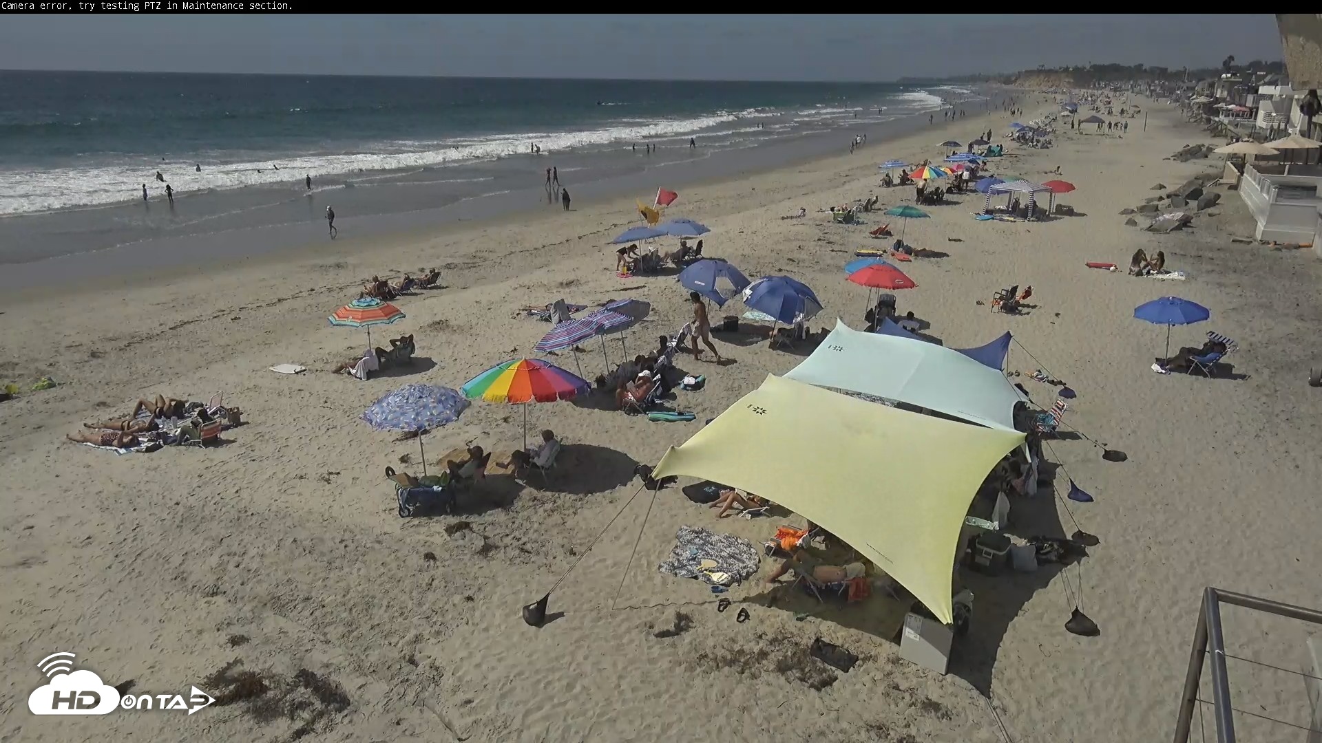 Snapshot of Del Mar Beach South Roaming Live Webcam taken Aug 11, 2026, 2:43pm PDT