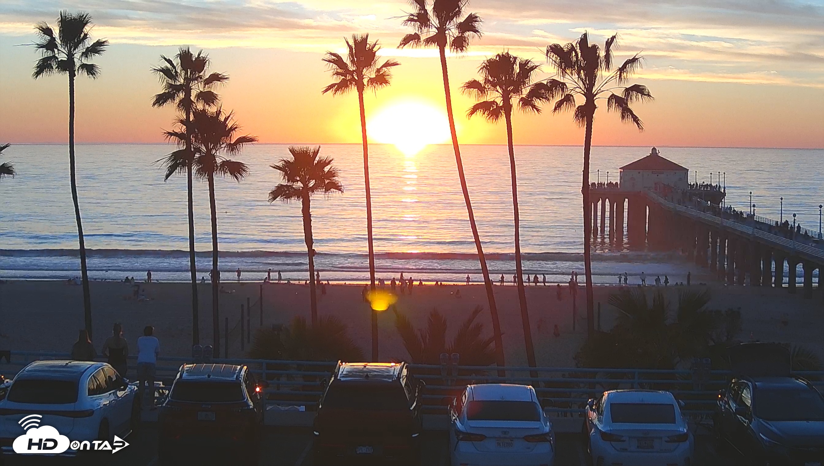 Snapshot of Manhattan Beach Pier South Live Webcam taken Jan 16, 2026, 5:08pm PST