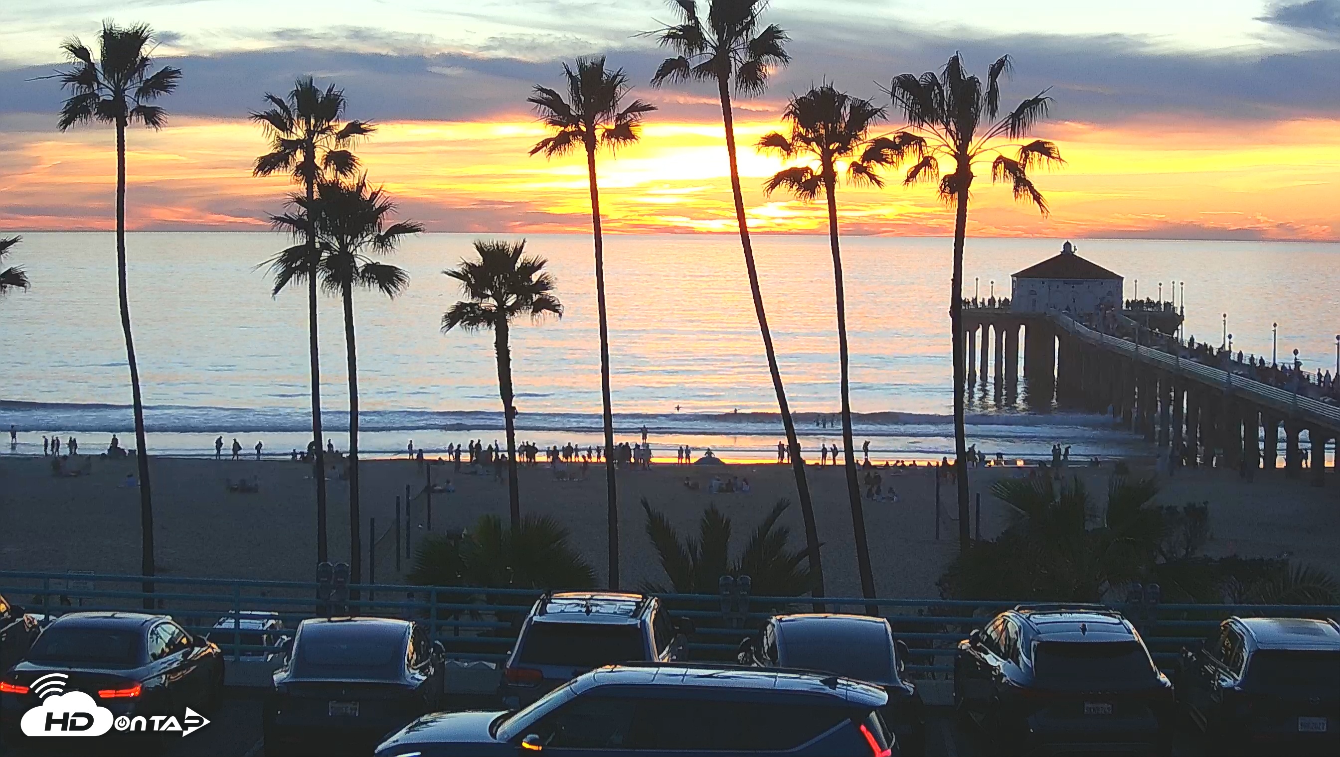 Snapshot of Manhattan Beach Pier South Live Webcam taken Jan 17, 2026, 5:16pm PST