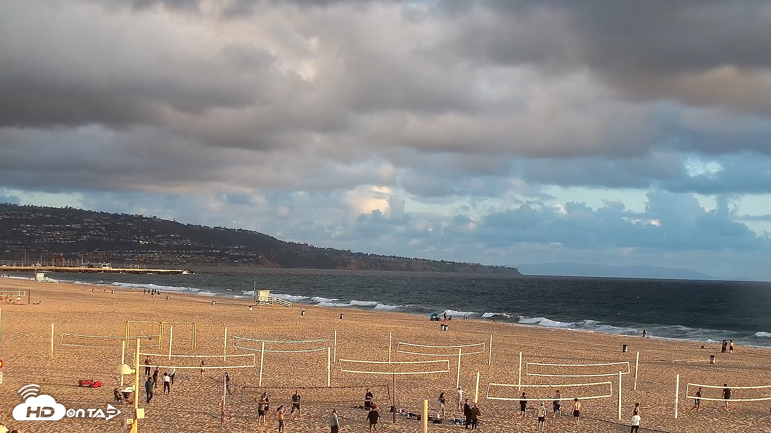 Snapshot of Hermosa Beach South Live Surf Cam taken May 27, 2026, 7:33pm PDT