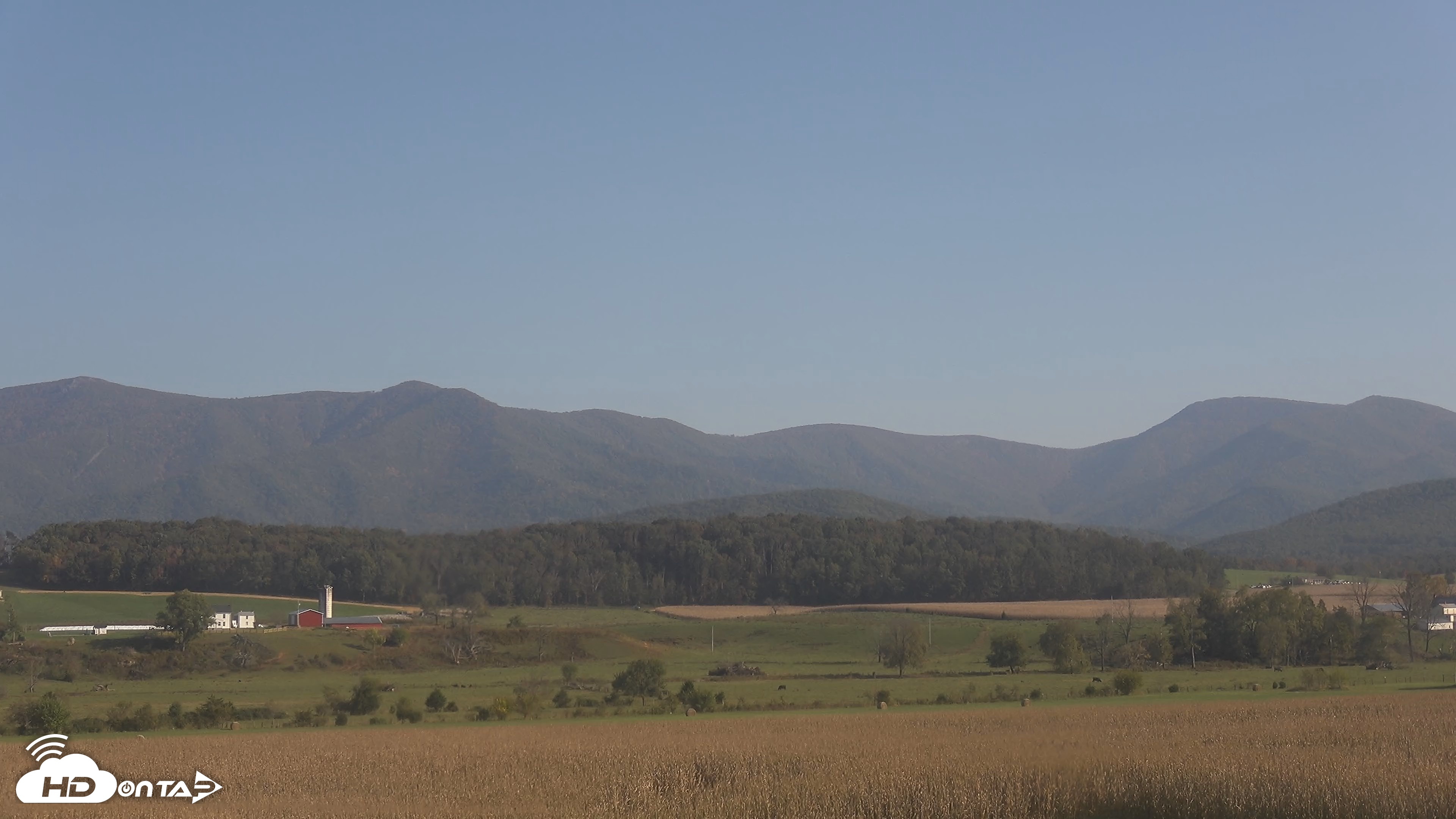 Snapshot of Shenandoah National Park Mountains Live Cam taken Oct 14, 2026, 3:56pm EDT