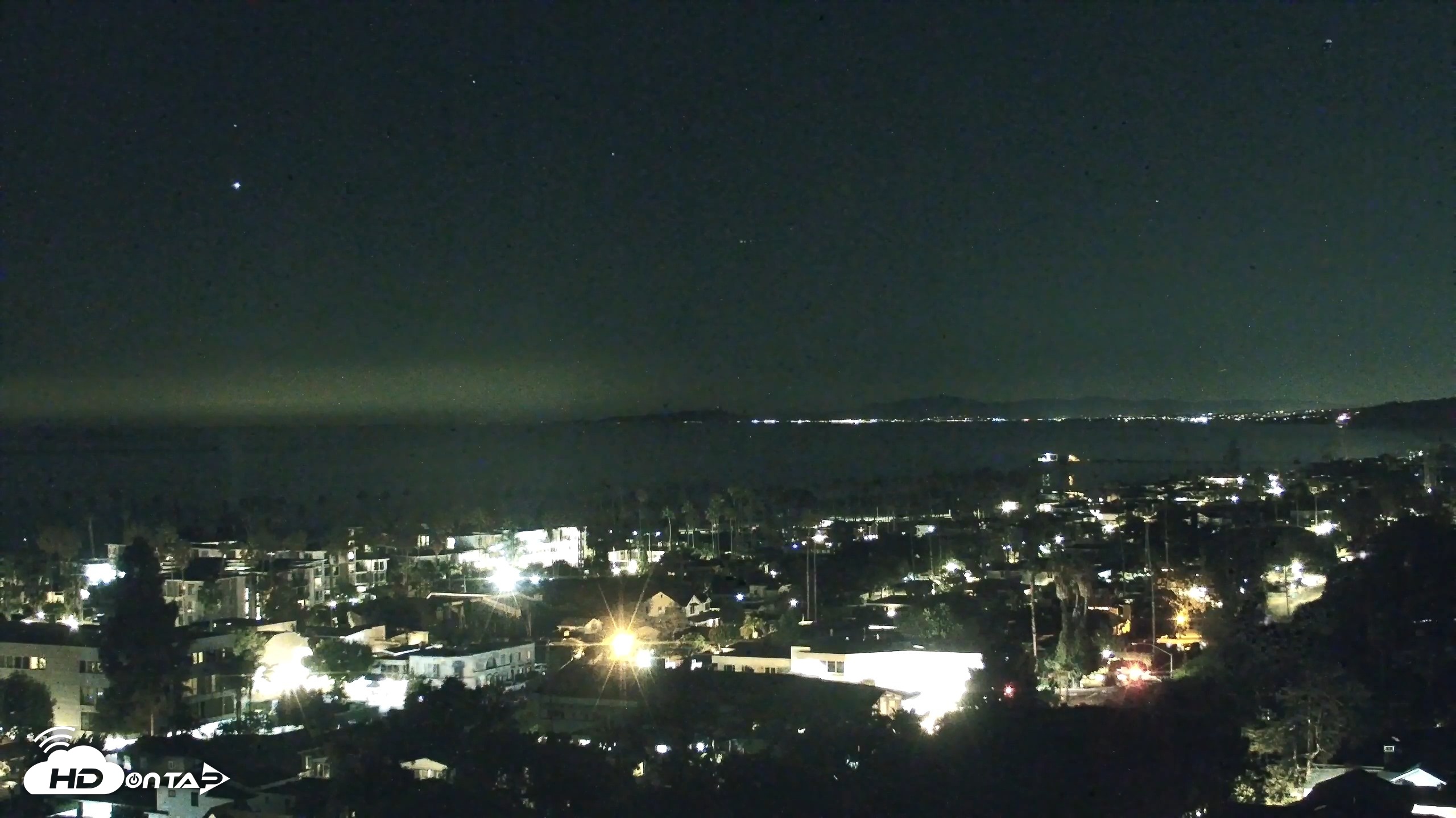 Snapshot of La Jolla Shores Overlook Live Webcam taken Oct 4, 2026, 9:41pm PDT