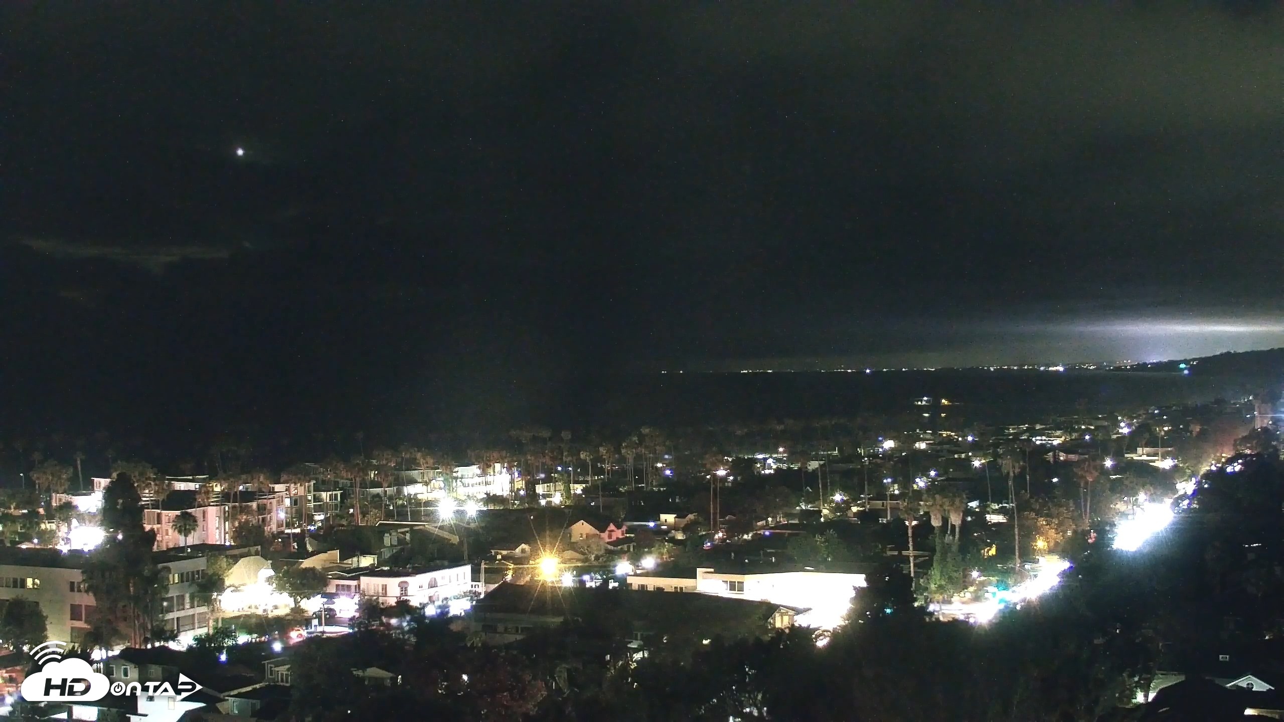 Snapshot of La Jolla Shores Overlook Live Webcam taken Jul 4, 2026, 10:23pm PDT
