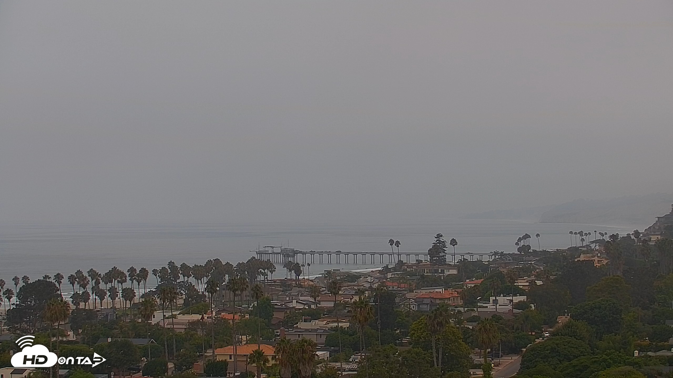Snapshot of La Jolla Shores Overlook Live Webcam taken Sep 3, 2025, 6:52am PDT