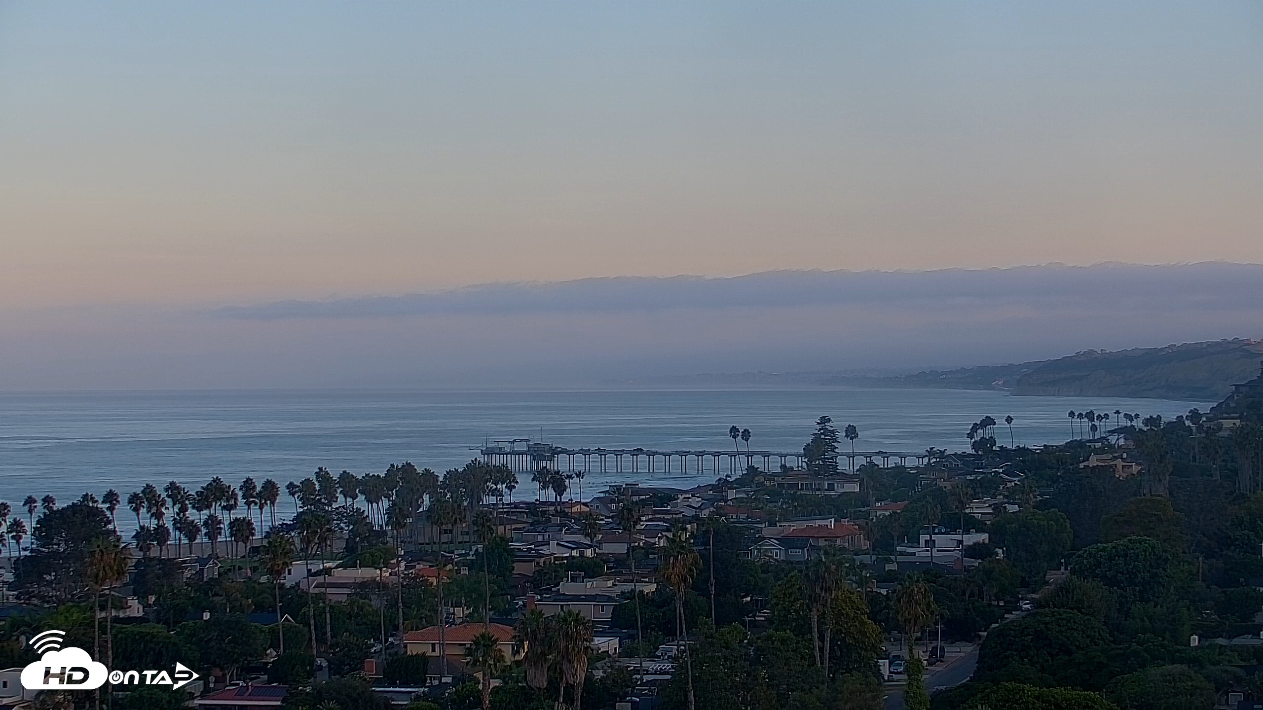 Snapshot of La Jolla Shores Overlook Live Webcam taken Oct 2, 2025, 7:09am PDT