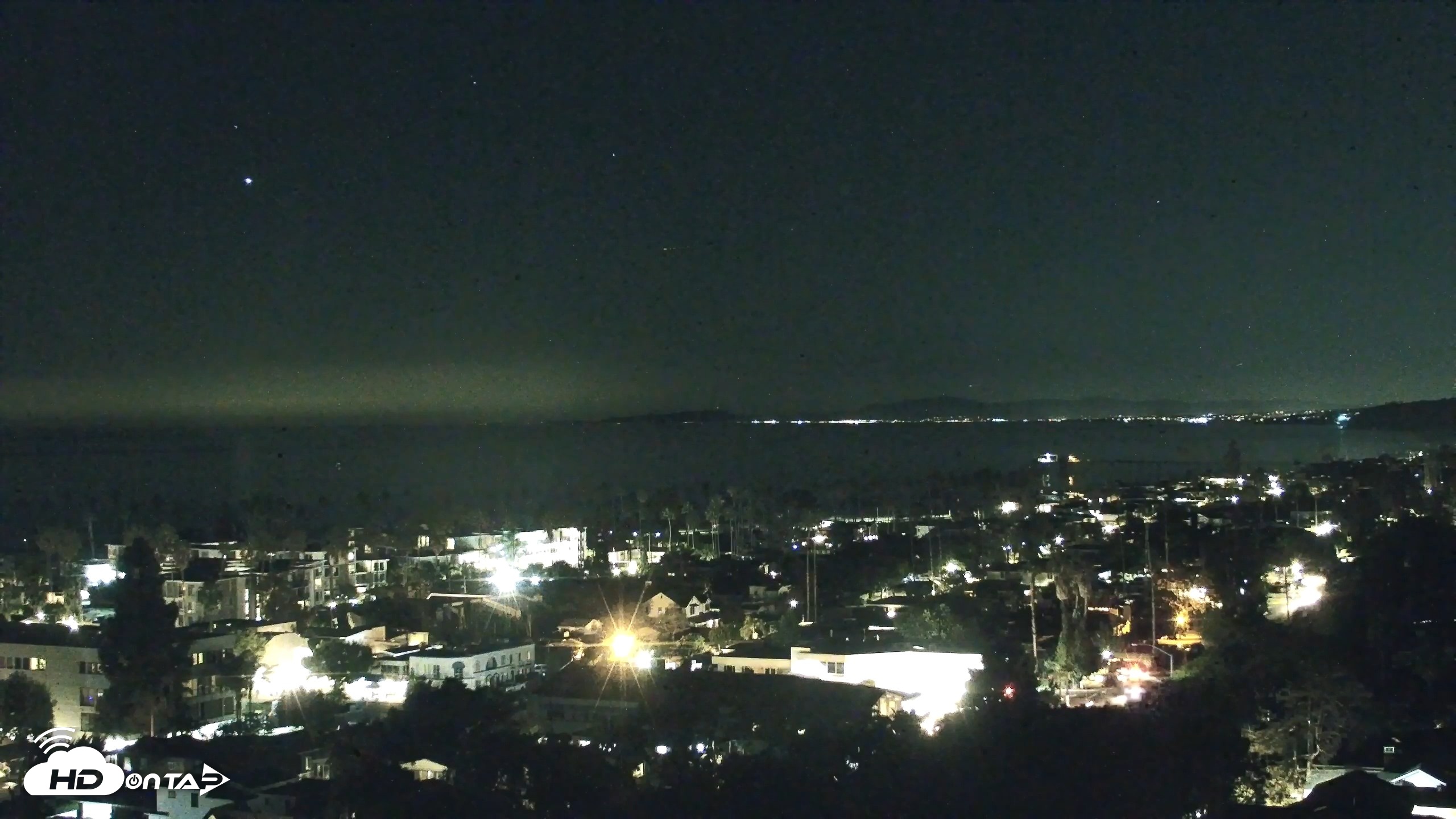 Snapshot of La Jolla Shores Overlook Live Webcam taken Oct 4, 2026, 9:41pm PDT