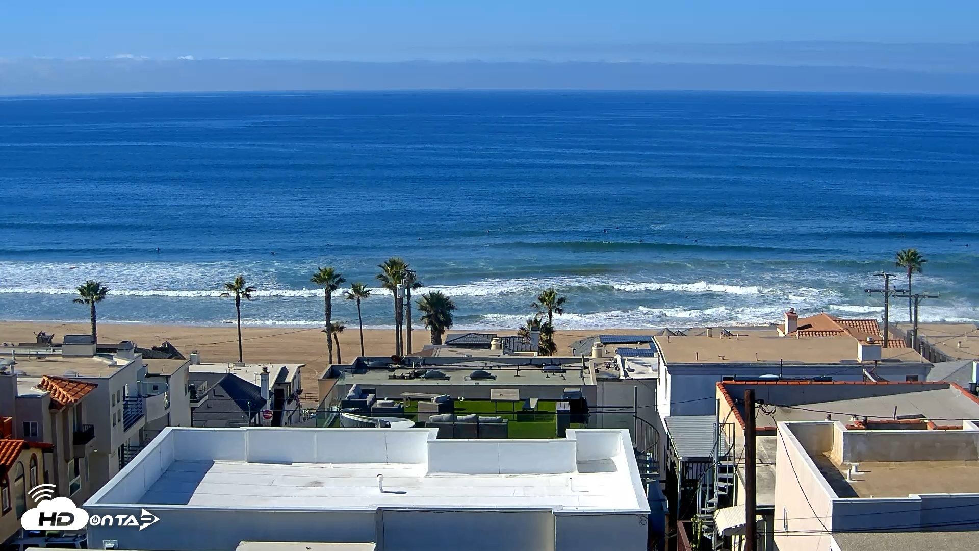 Snapshot of El Porto Overlook Live Surf Camera taken Feb 4, 2025, 10:55am PST