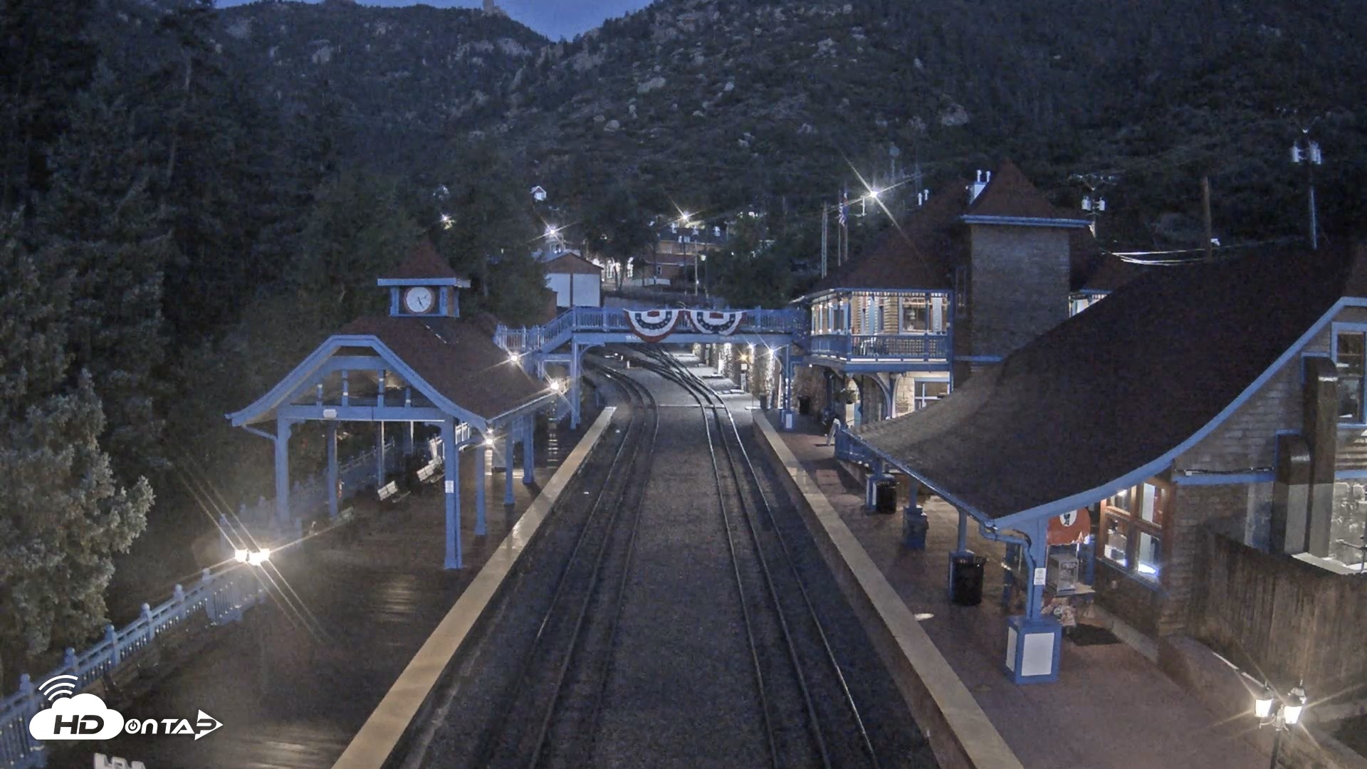 Snapshot of Pikes Peak COG Railway Live Webcam taken Jul 29, 2026, 5:25am MDT