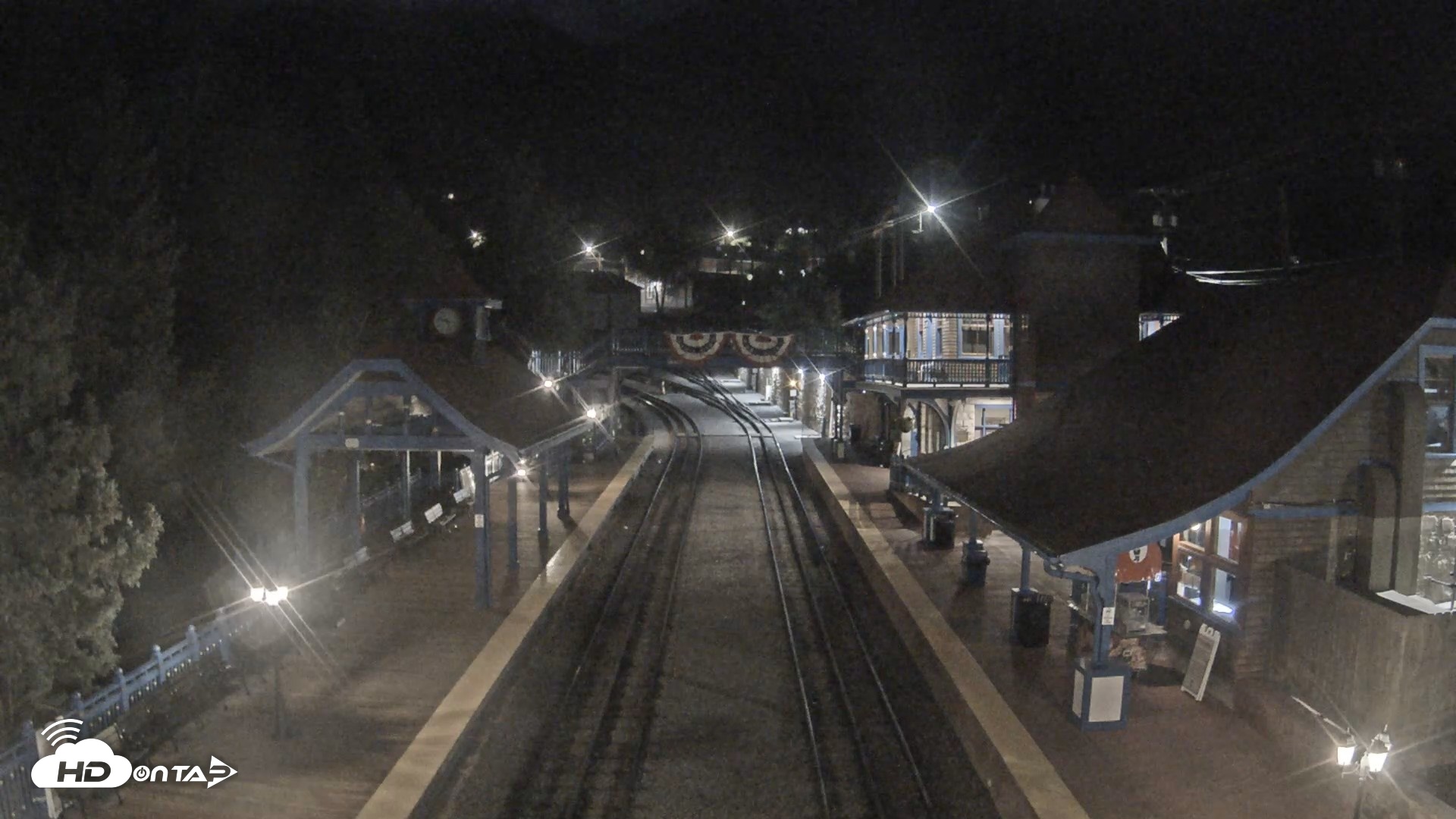 Snapshot of Pikes Peak COG Railway Live Webcam taken Jul 21, 2026, 9:27pm MDT