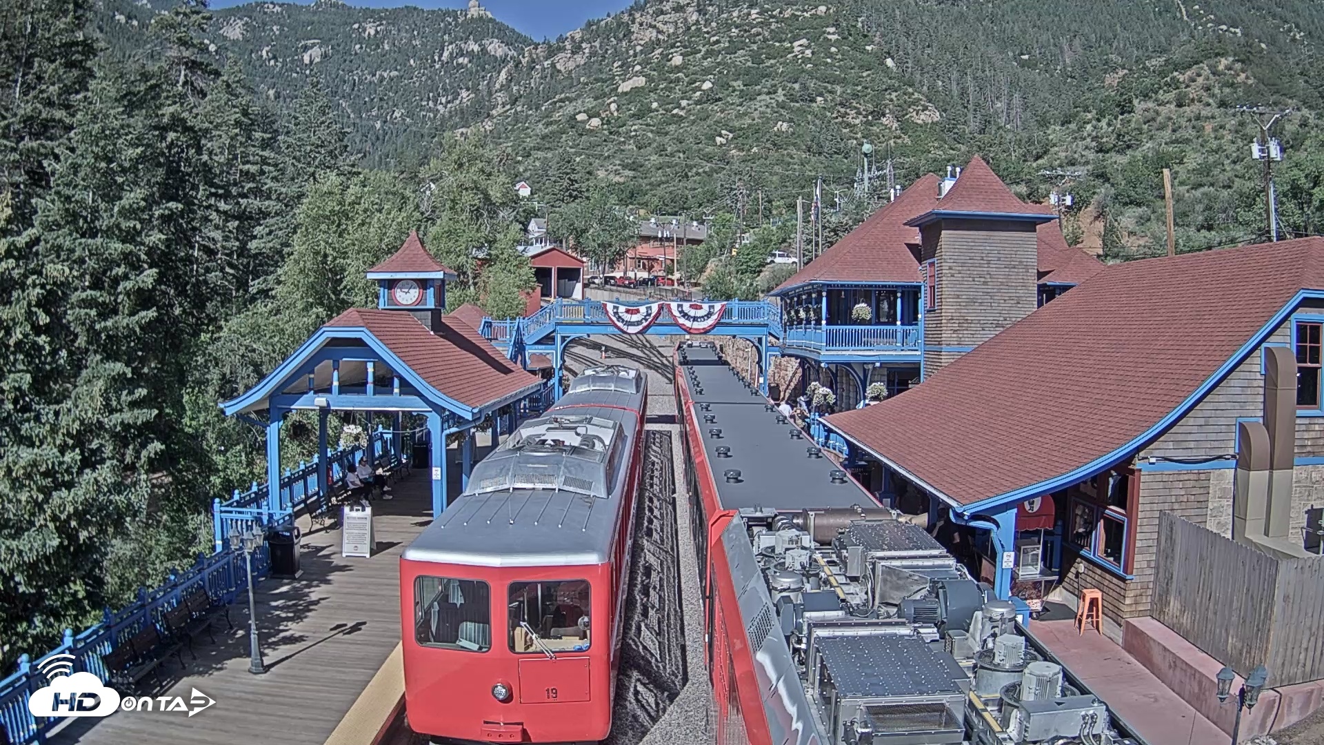 Snapshot of Pikes Peak COG Railway taken Jul 6, 2025, 9:07am MDT