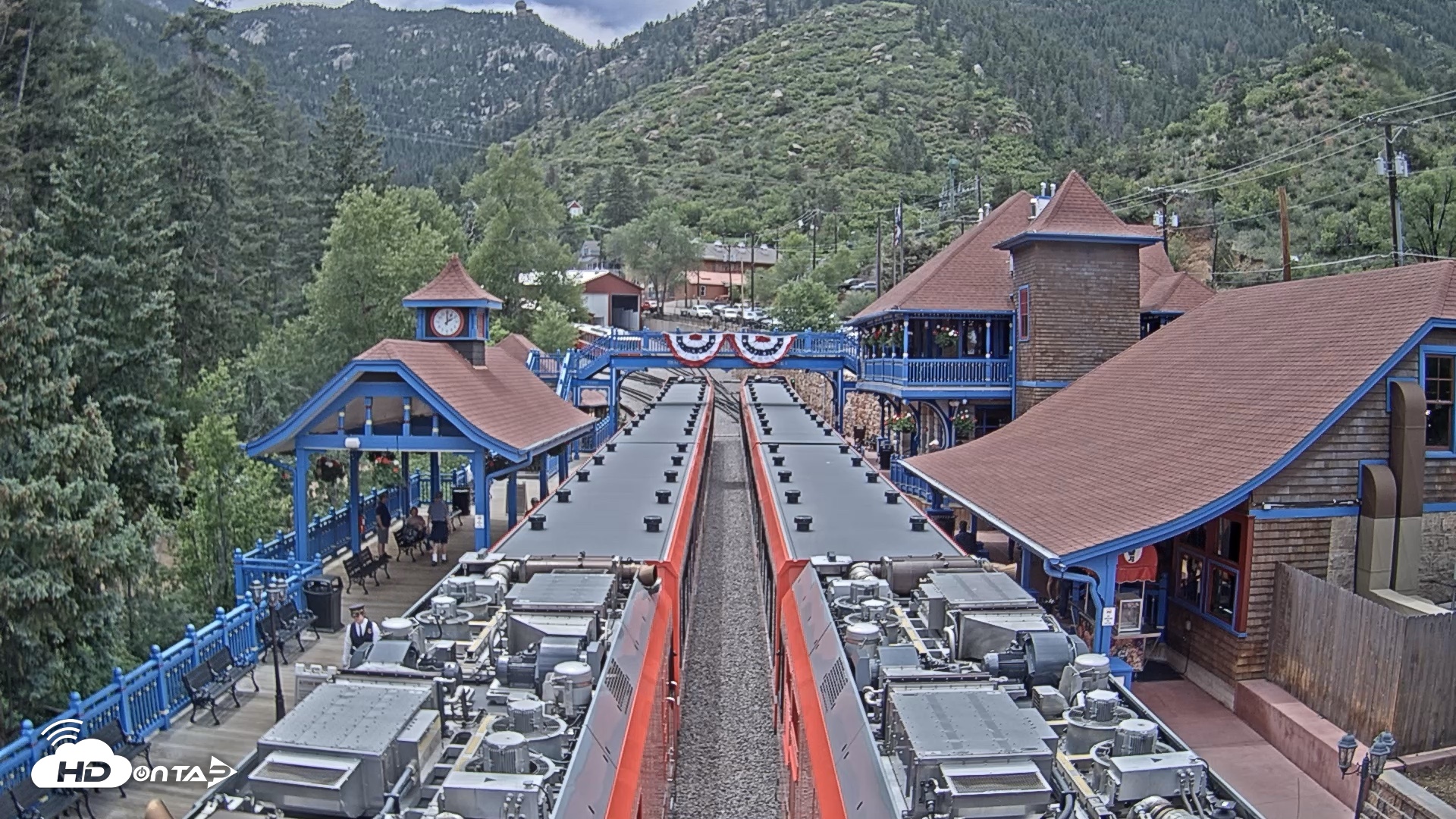 Snapshot of Pikes Peak COG Railway Live Webcam taken Jun 7, 2026, 2:01pm MDT