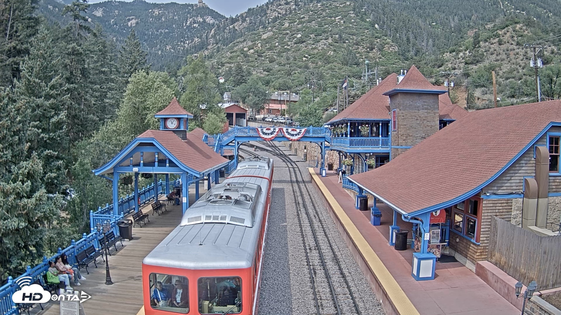 Snapshot of Pikes Peak COG Railway Live Webcam taken Jul 7, 2026, 11:07am MDT