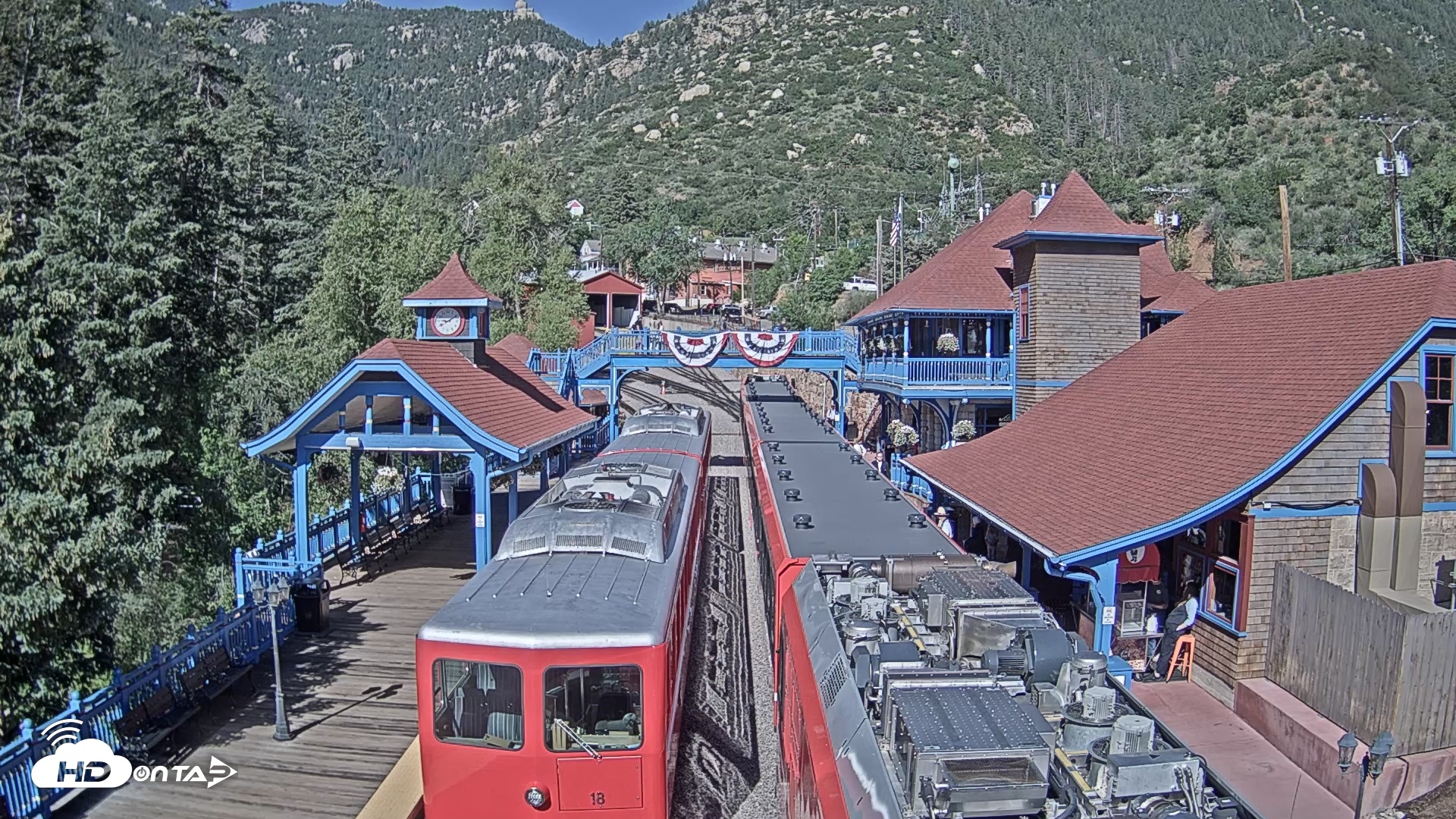 Snapshot of Pikes Peak COG Railway taken Jul 7, 2025, 9:11am MDT