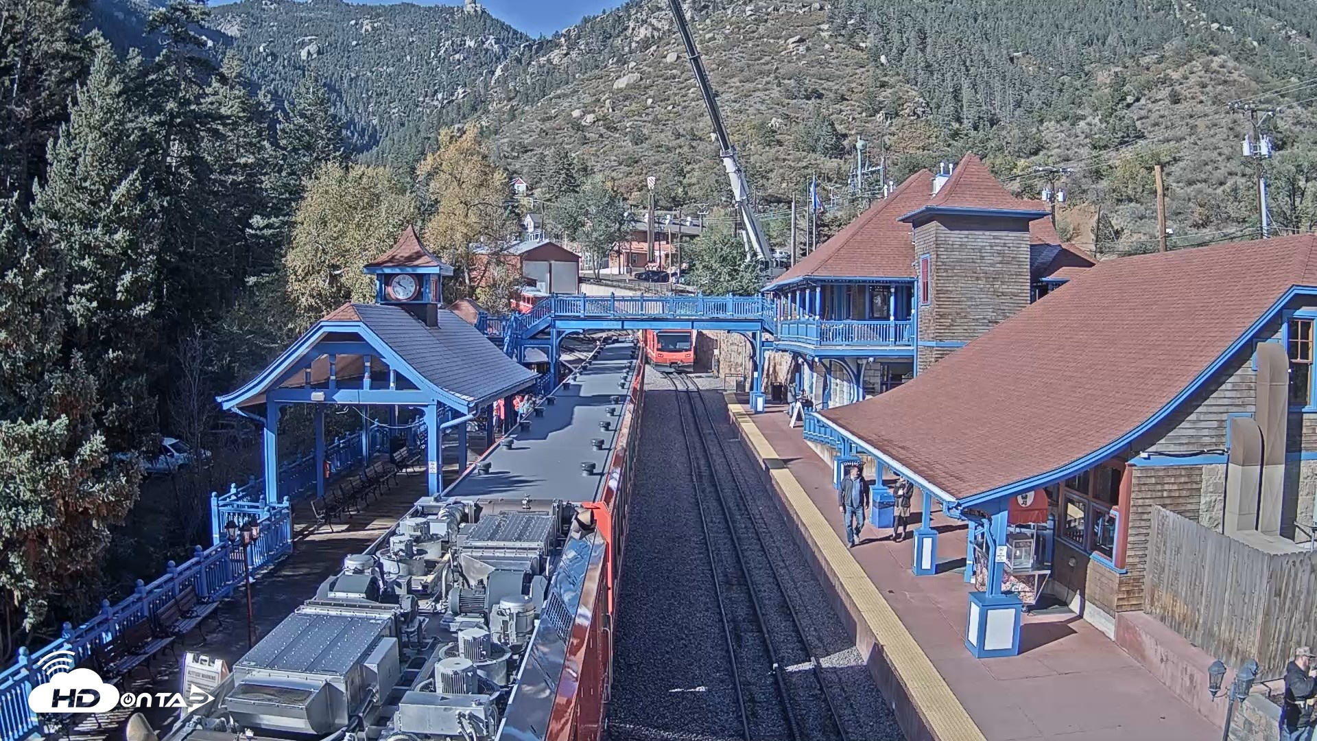 Snapshot of Pikes Peak COG Railway Live Webcam taken Oct 16, 2026, 9:51am MDT