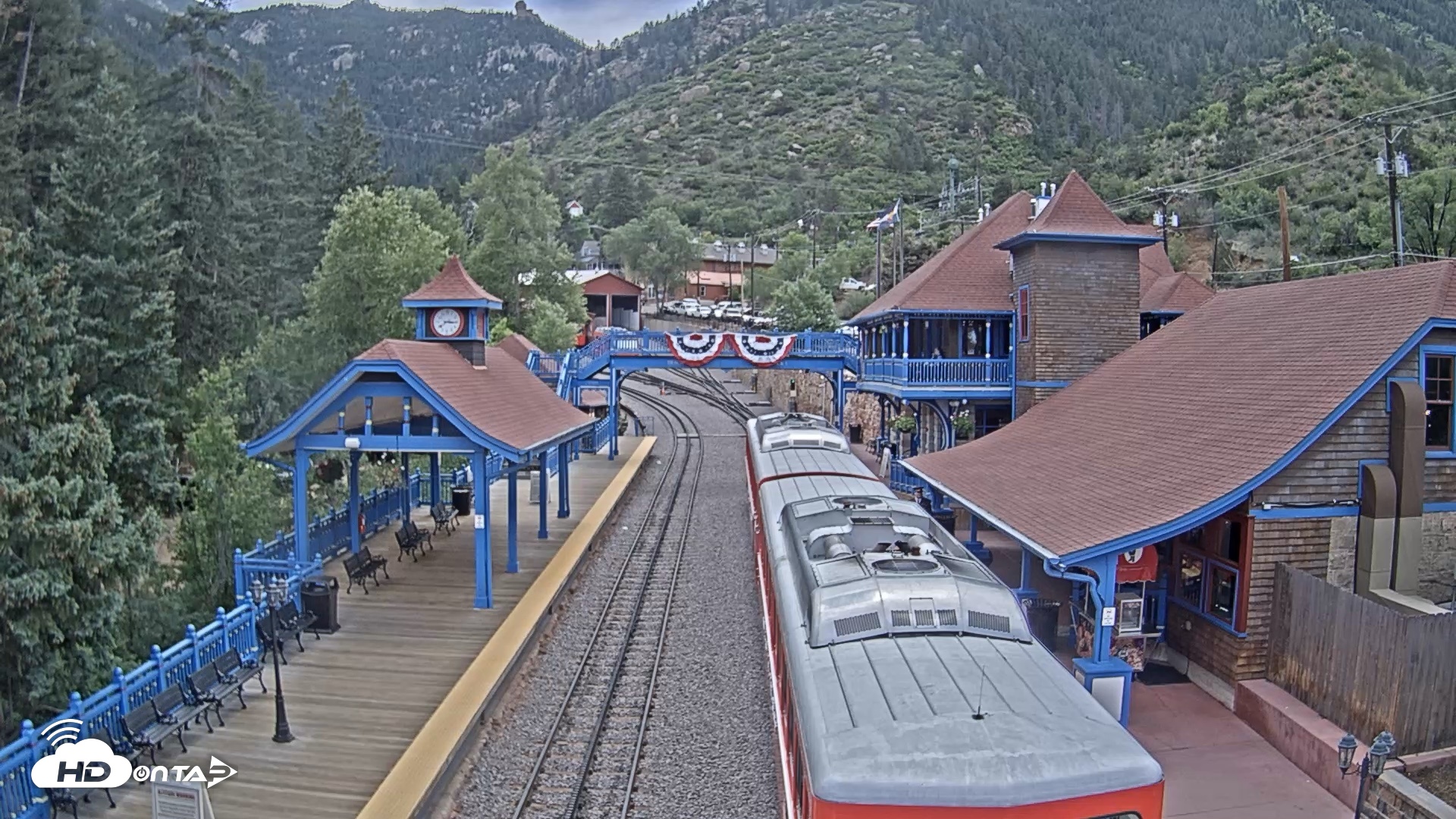 Snapshot of Pikes Peak COG Railway Live Webcam taken Jun 16, 2026, 3:16pm MDT