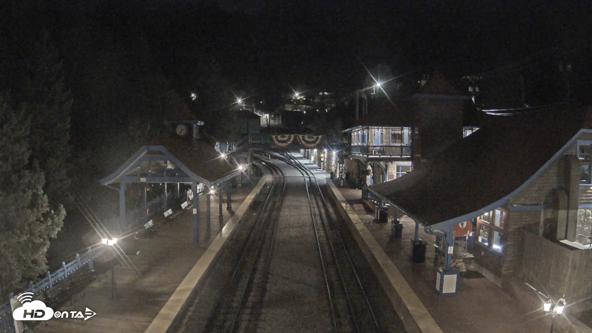 Snapshot of Pikes Peak COG Railway Live Webcam taken Jul 26, 2026, 2:37am MDT