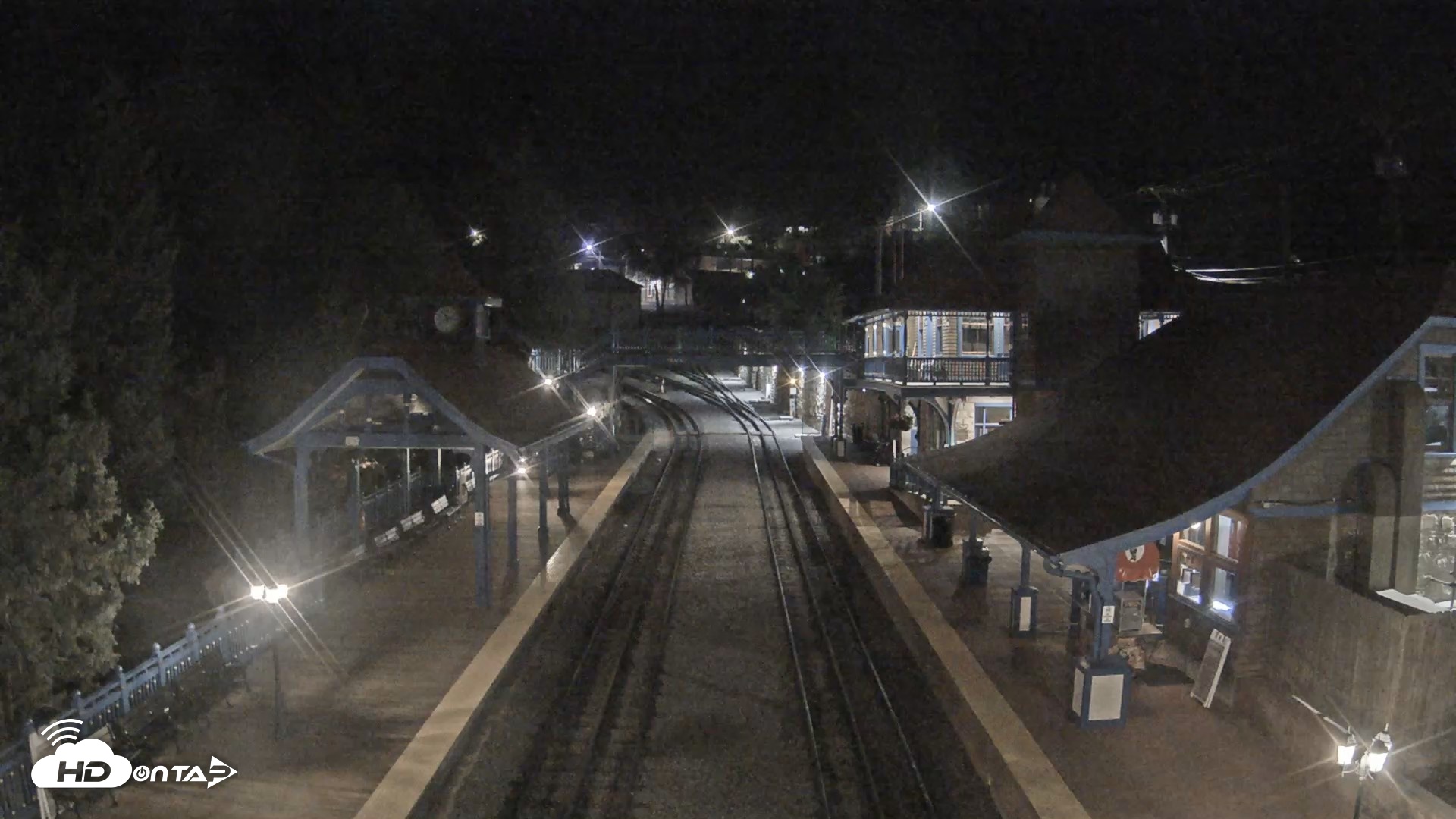 Snapshot of Pikes Peak COG Railway Live Webcam taken Sep 20, 2026, 11:14pm MDT