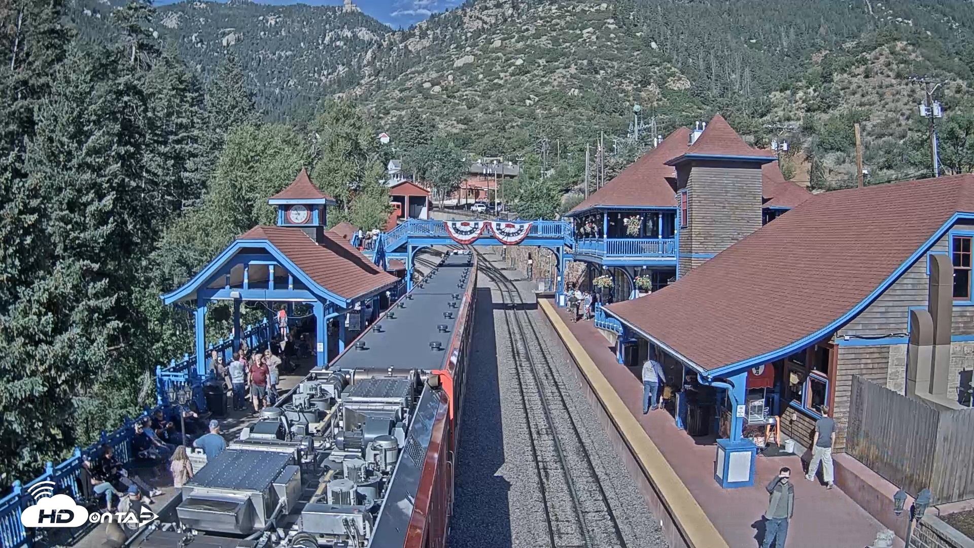 Snapshot of Pikes Peak COG Railway Live Webcam taken Jul 12, 2026, 8:55am MDT