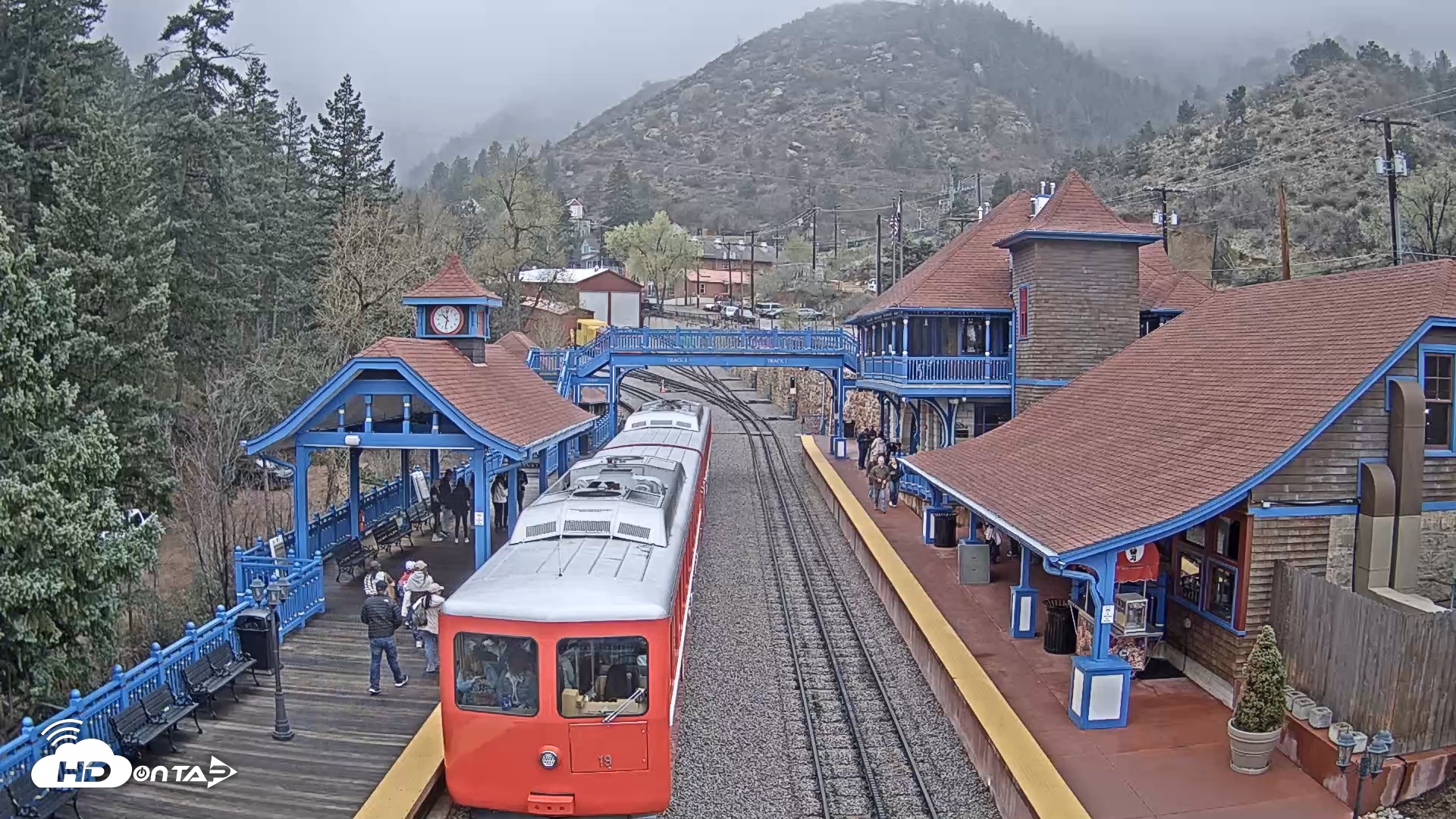 Snapshot of Pikes Peak COG Railway taken Apr 26, 2025, 10:32am MDT