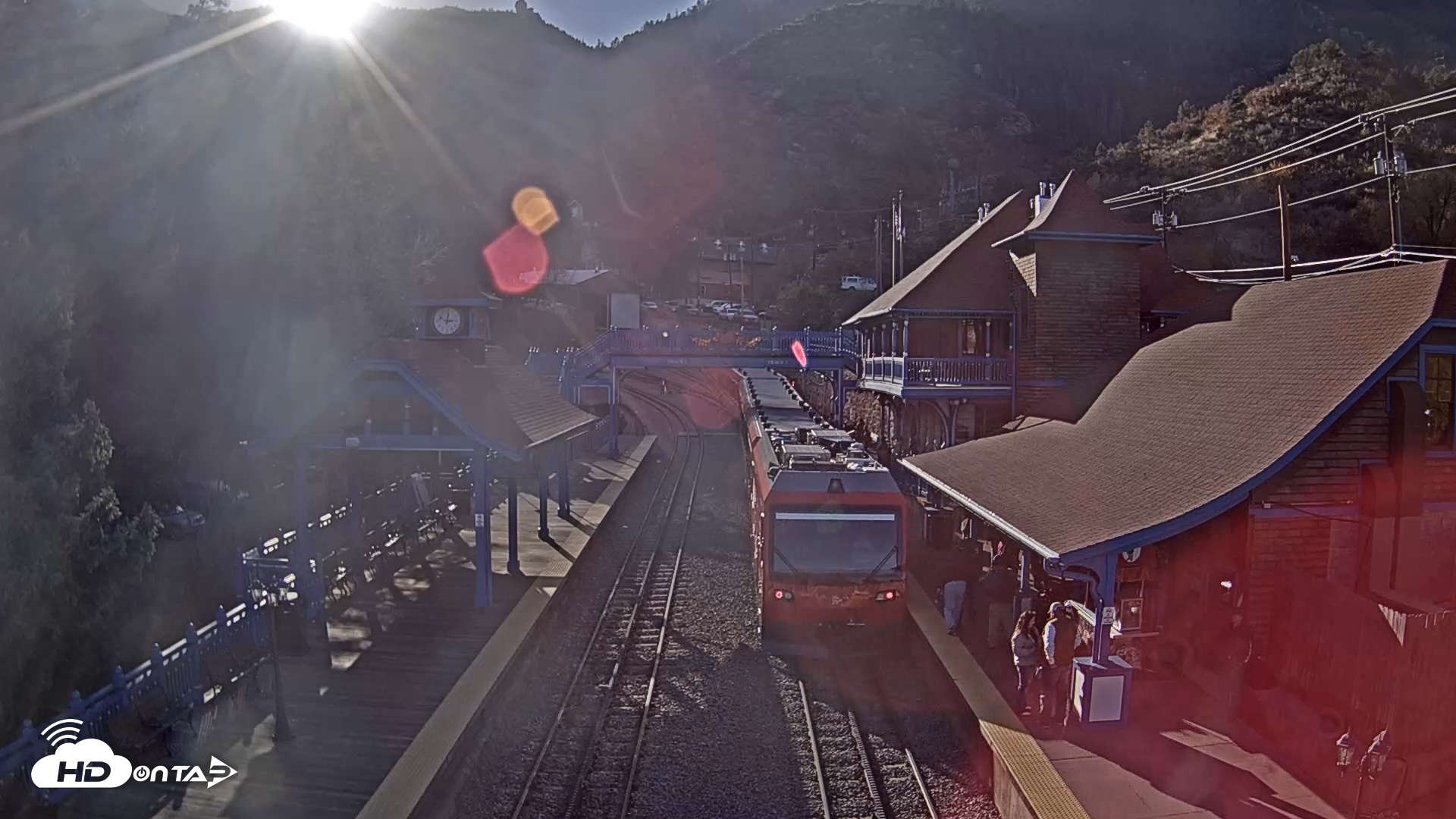 Snapshot of Pikes Peak COG Railway Live Webcam taken Nov 5, 2025, 3:02pm MST