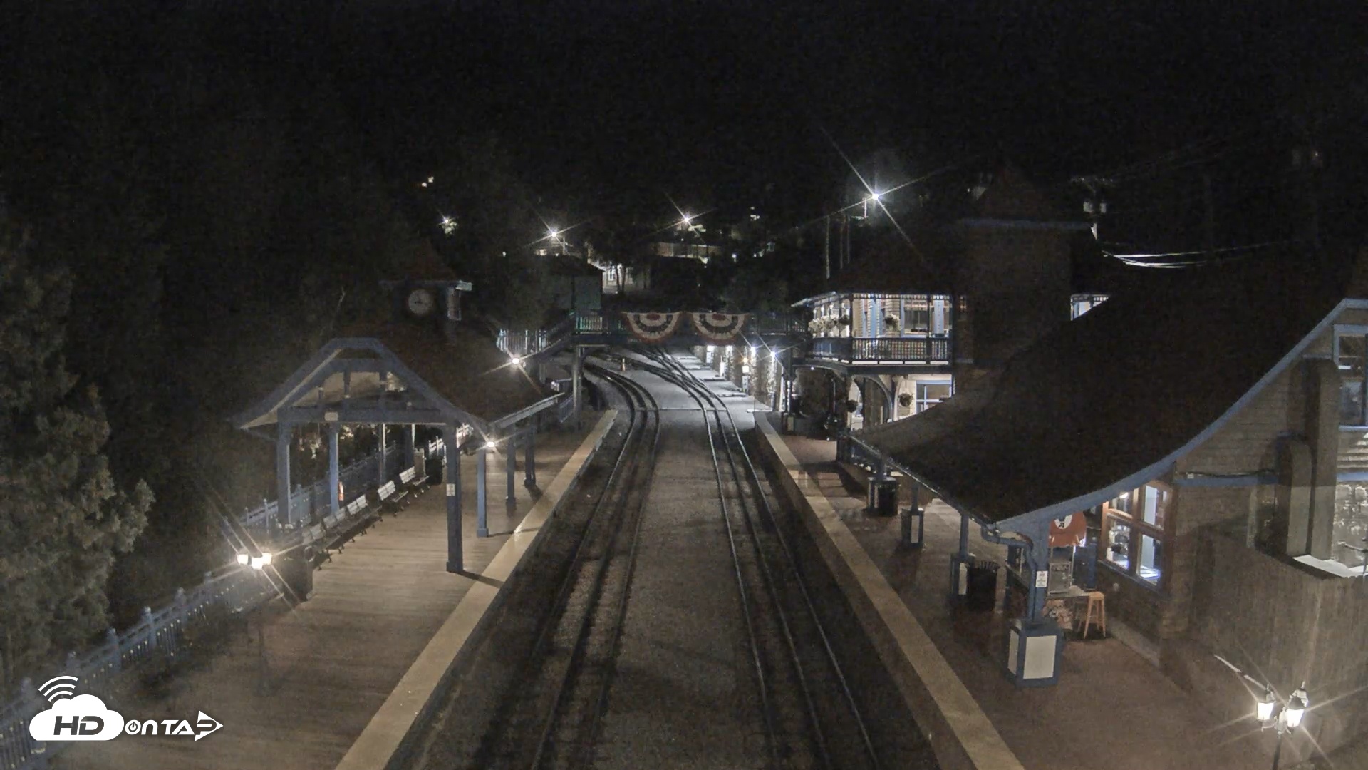 Snapshot of Pikes Peak COG Railway Live Webcam taken Aug 19, 2025, 9:00pm MDT
