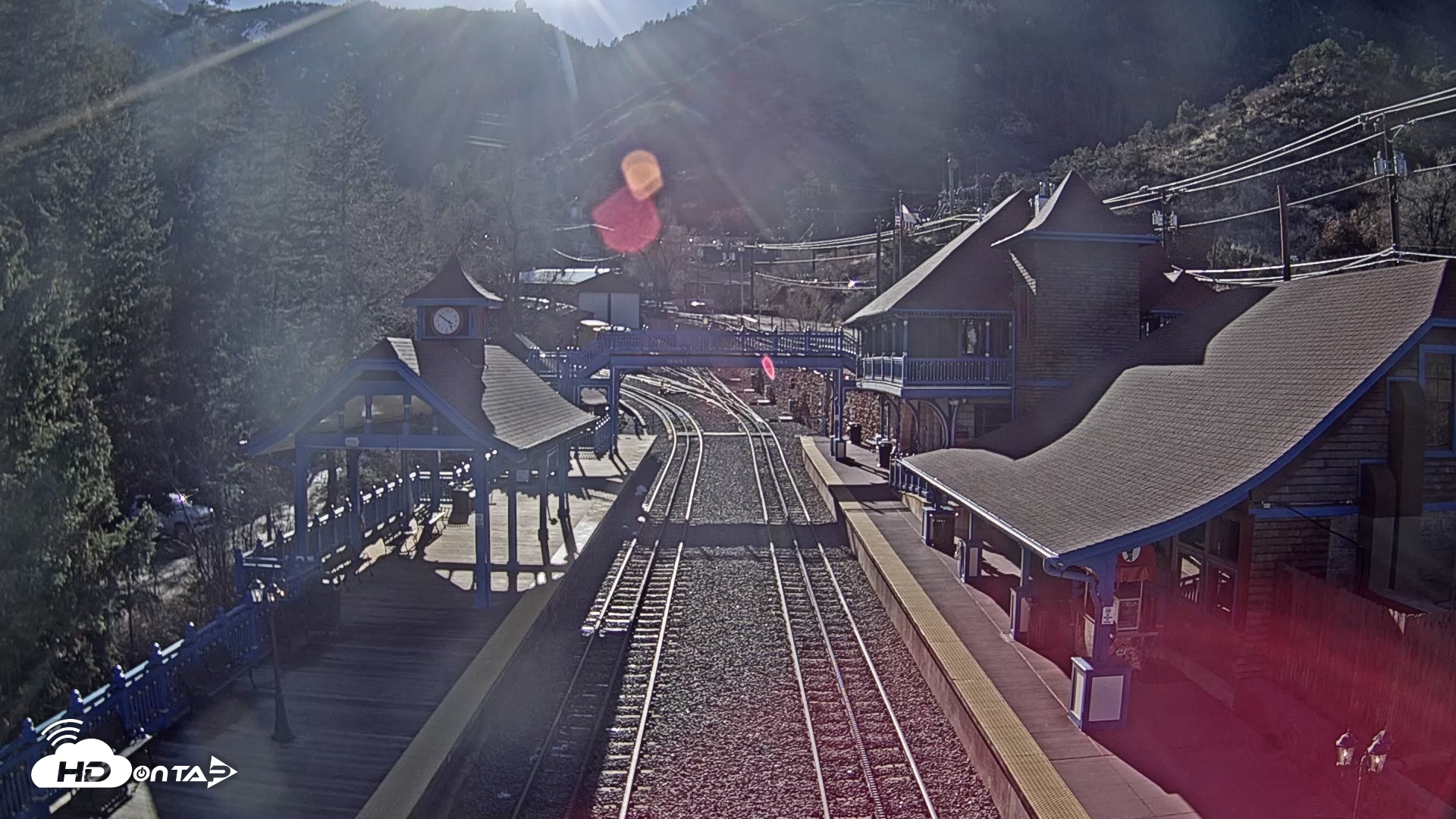 Snapshot of Pikes Peak COG Railway Live Webcam taken Mar 4, 2026, 3:52pm MST