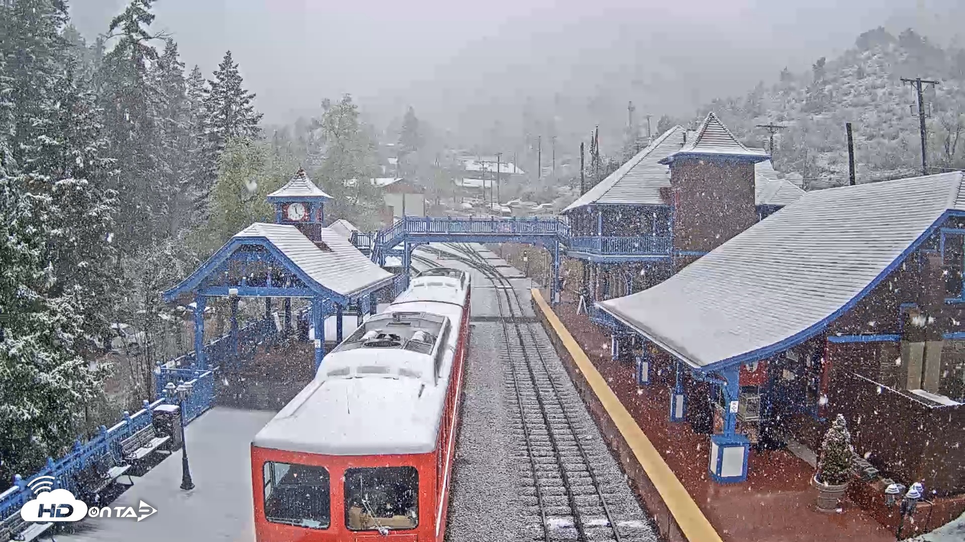 Snapshot of Pikes Peak COG Railway taken May 6, 2025, 11:58am MDT