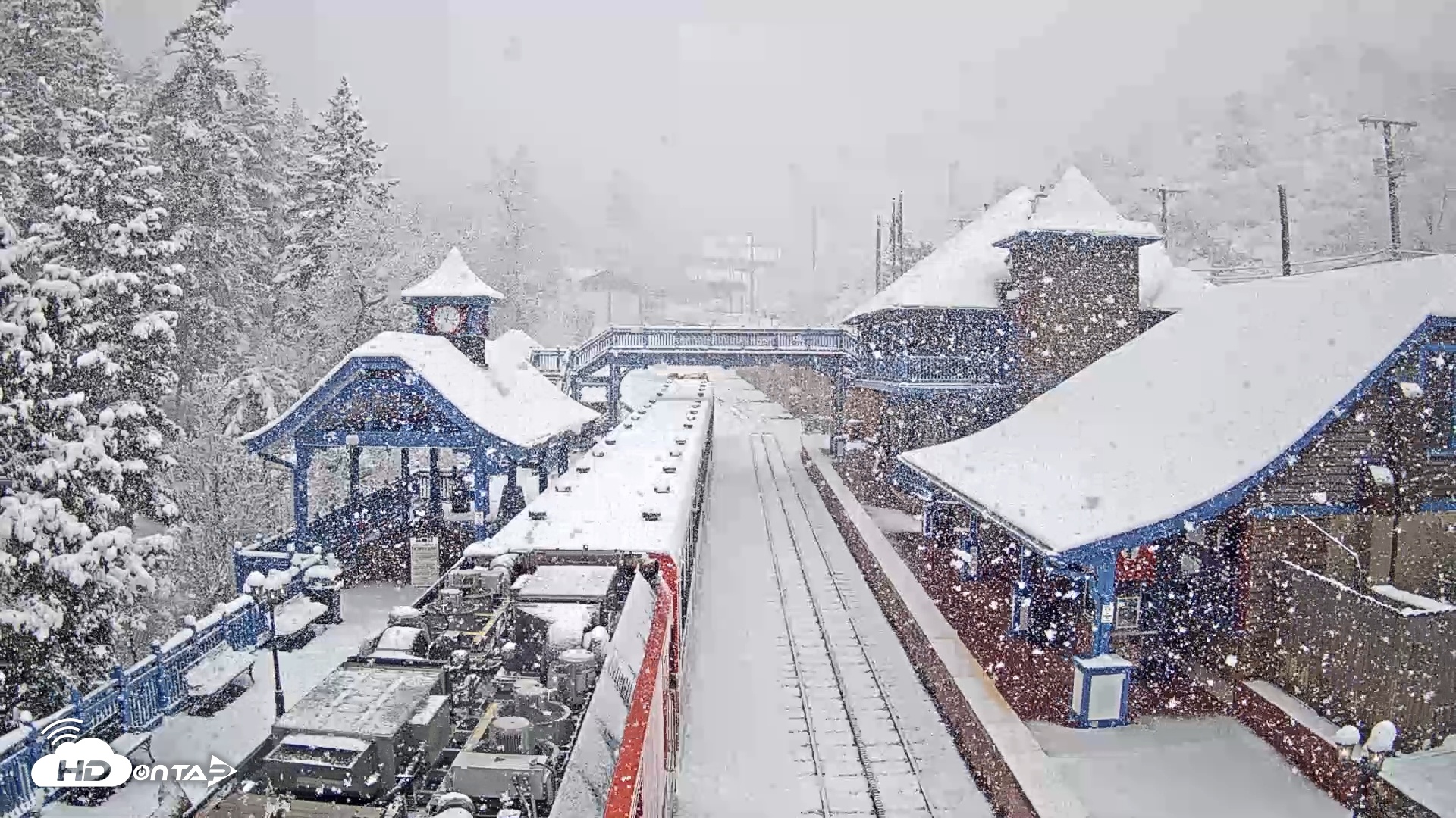 Snapshot of Pikes Peak COG Railway Live Webcam taken Mar 6, 2026, 12:16pm MST