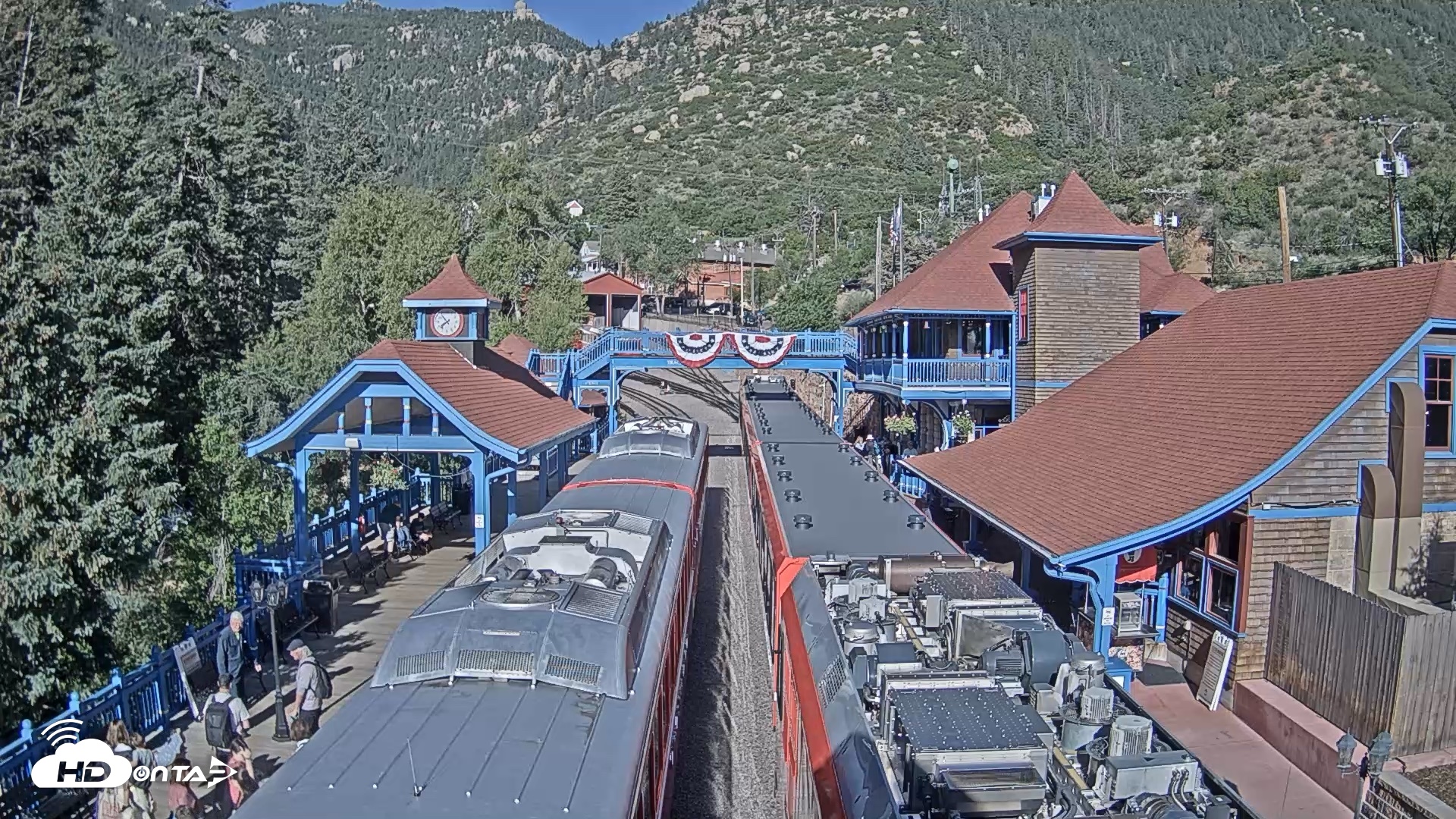Snapshot of Pikes Peak COG Railway Live Webcam taken Jun 13, 2026, 7:54am MDT