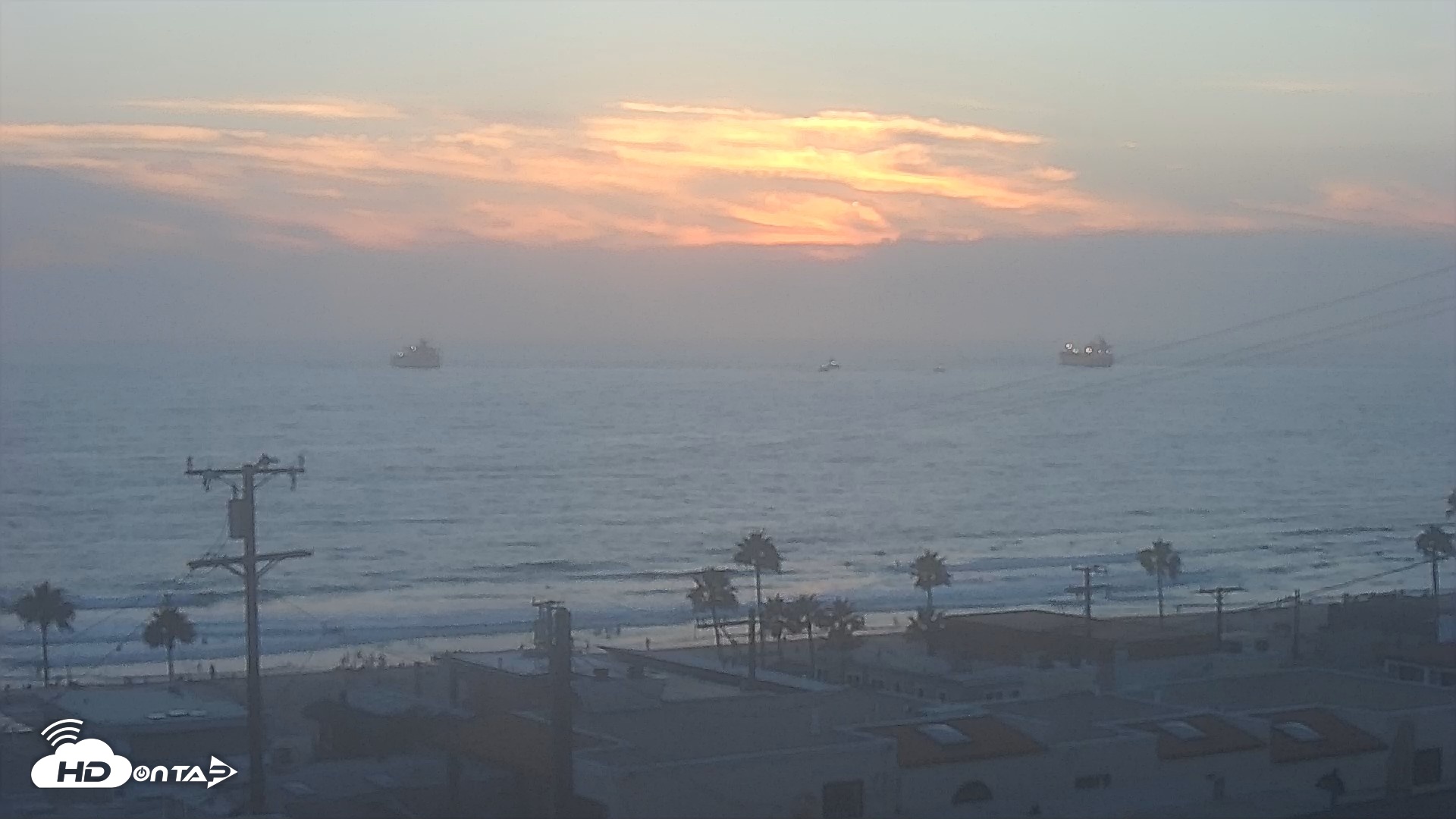Snapshot of El Porto Rosecrans Overlook Live Camera taken Aug 28, 2026, 7:22pm PDT