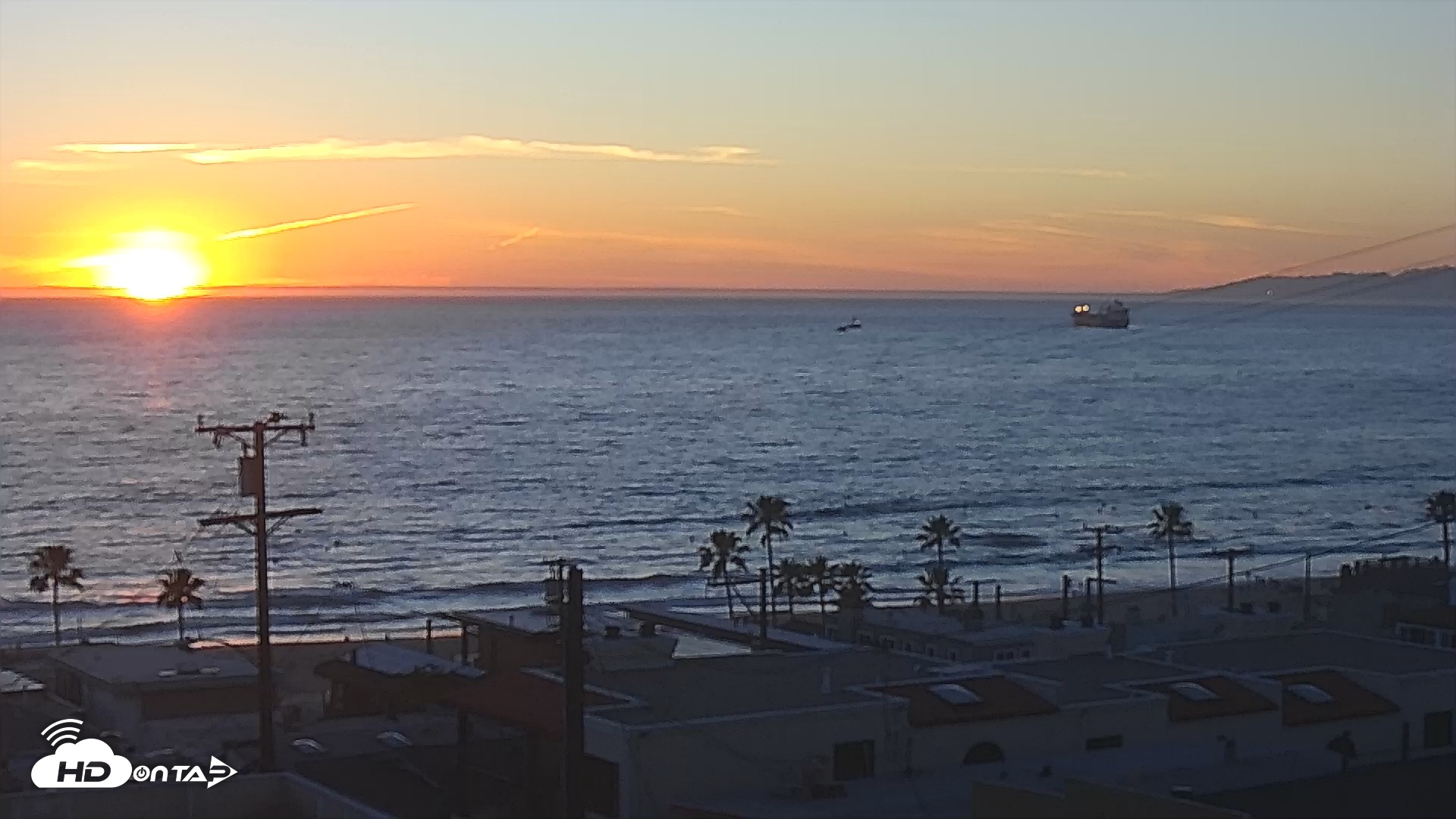 Snapshot of El Porto Rosecrans Overlook Live Camera taken Mar 12, 2026, 6:59pm PDT