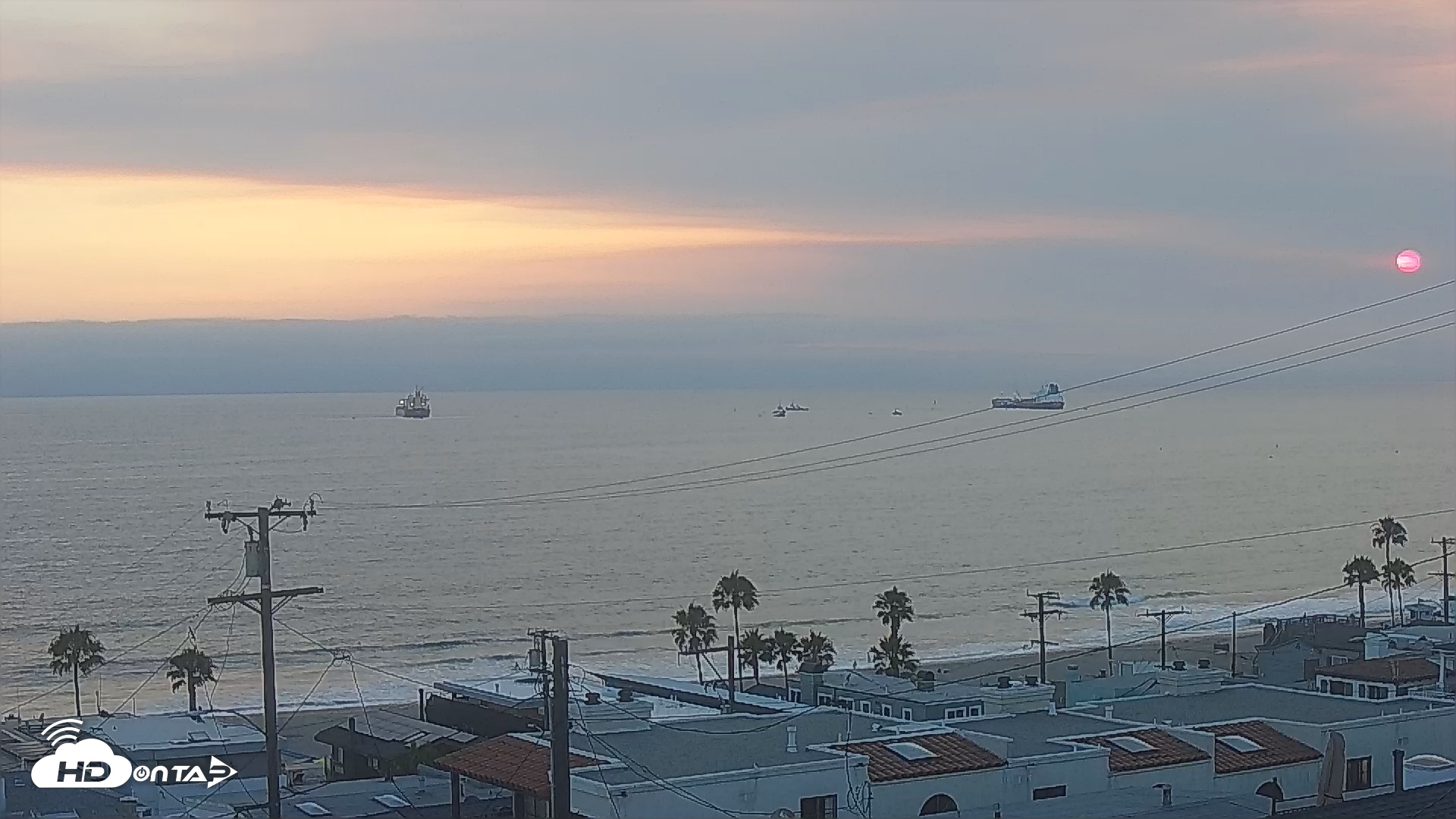 Snapshot of El Porto Rosecrans Overlook Live Camera taken Jul 2, 2025, 7:51pm PDT