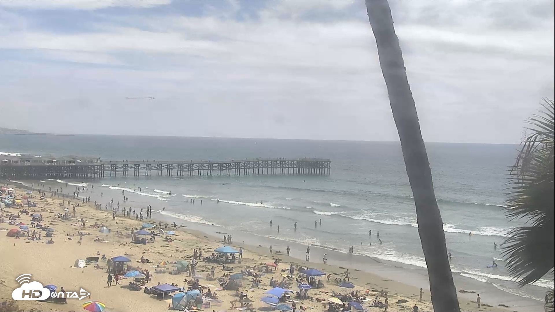 Snapshot of Mission Beach & Crystal Pier taken Jul 4, 2026, 2:21pm PDT