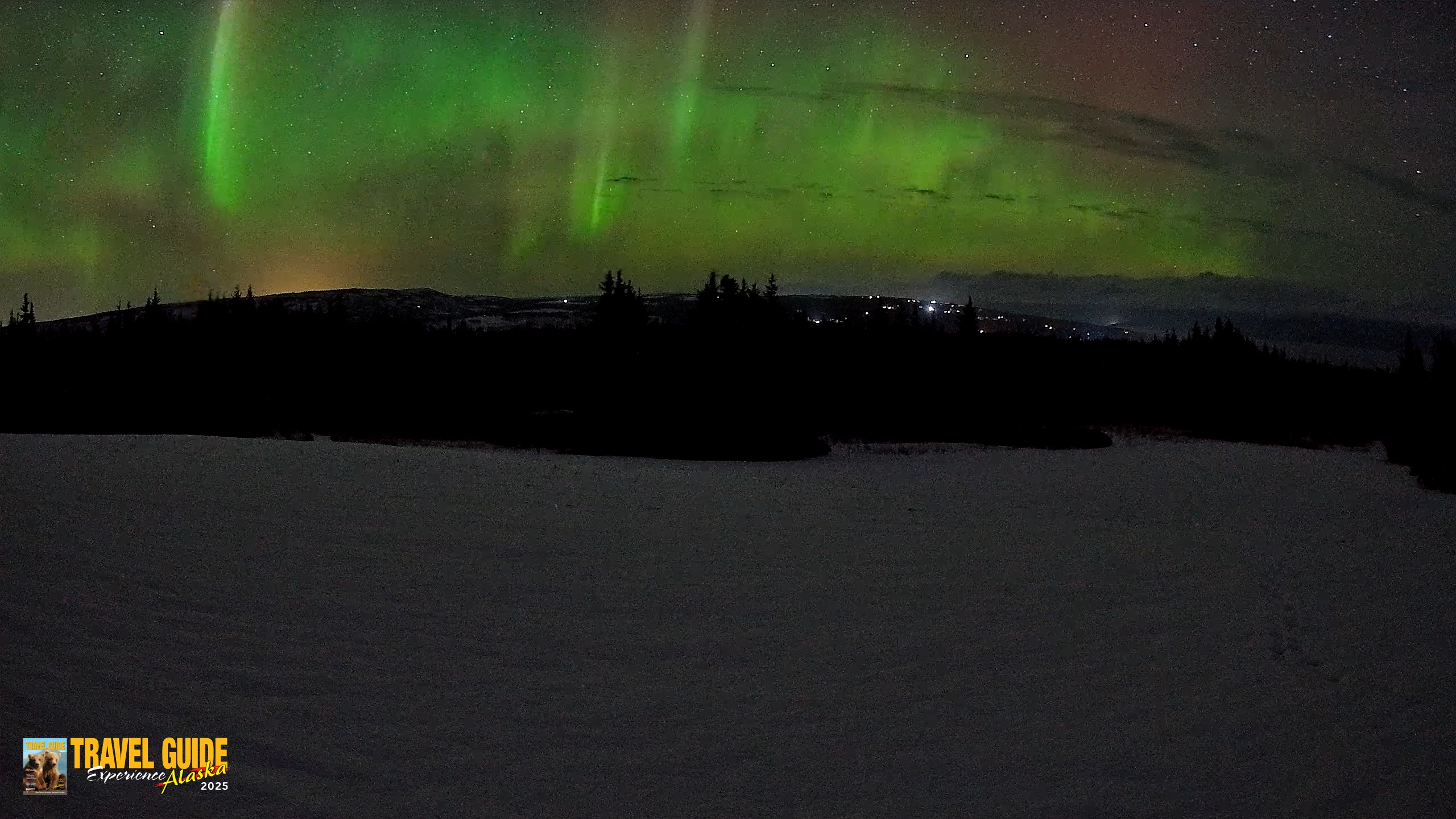 Snapshot of Homer Alaska Northern Lights Live Cam taken Feb 16, 2026, 1:33am AKST