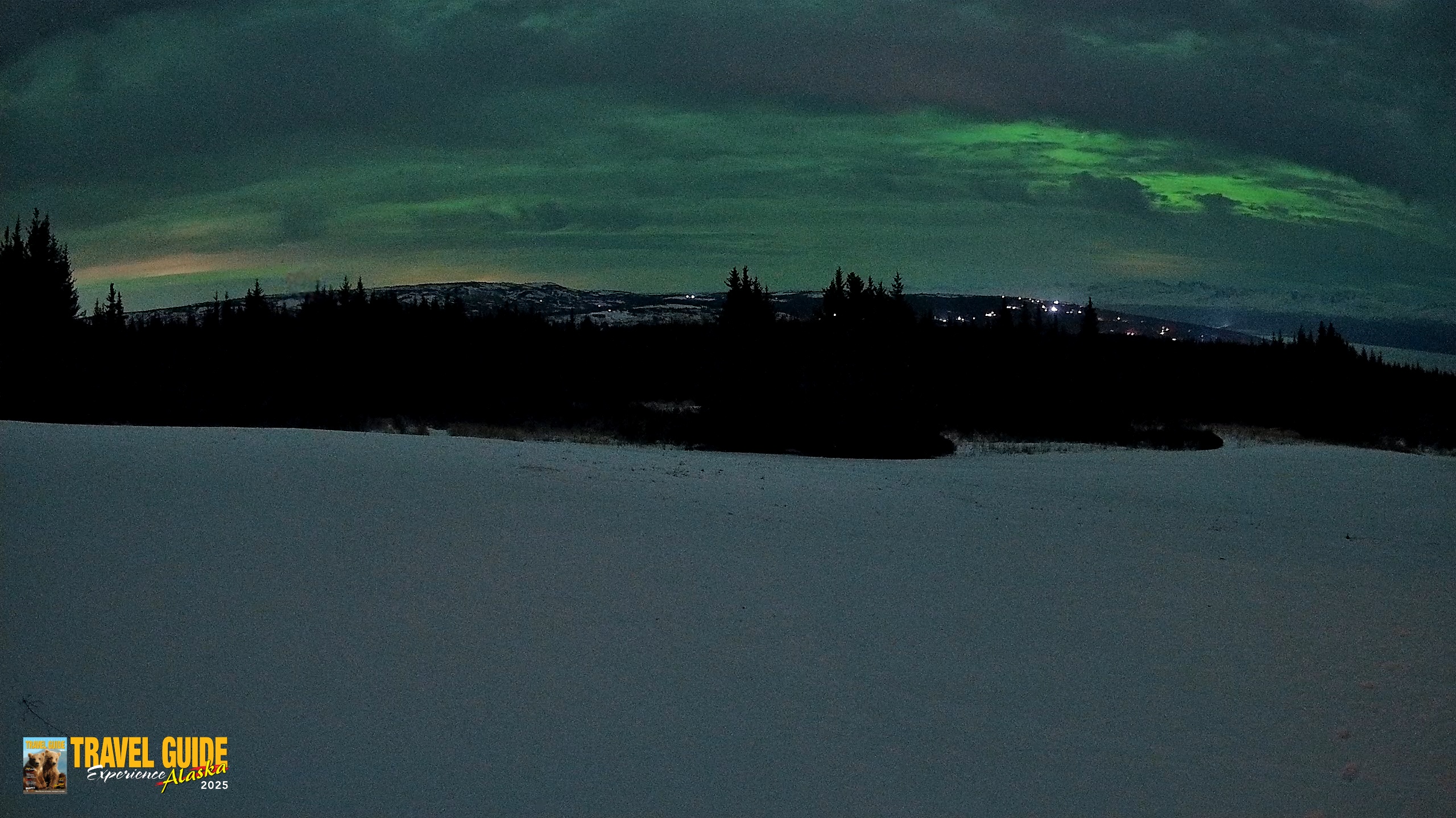 Snapshot of Homer Alaska Northern Lights Live Cam taken Jan 19, 2026, 10:47pm AKST