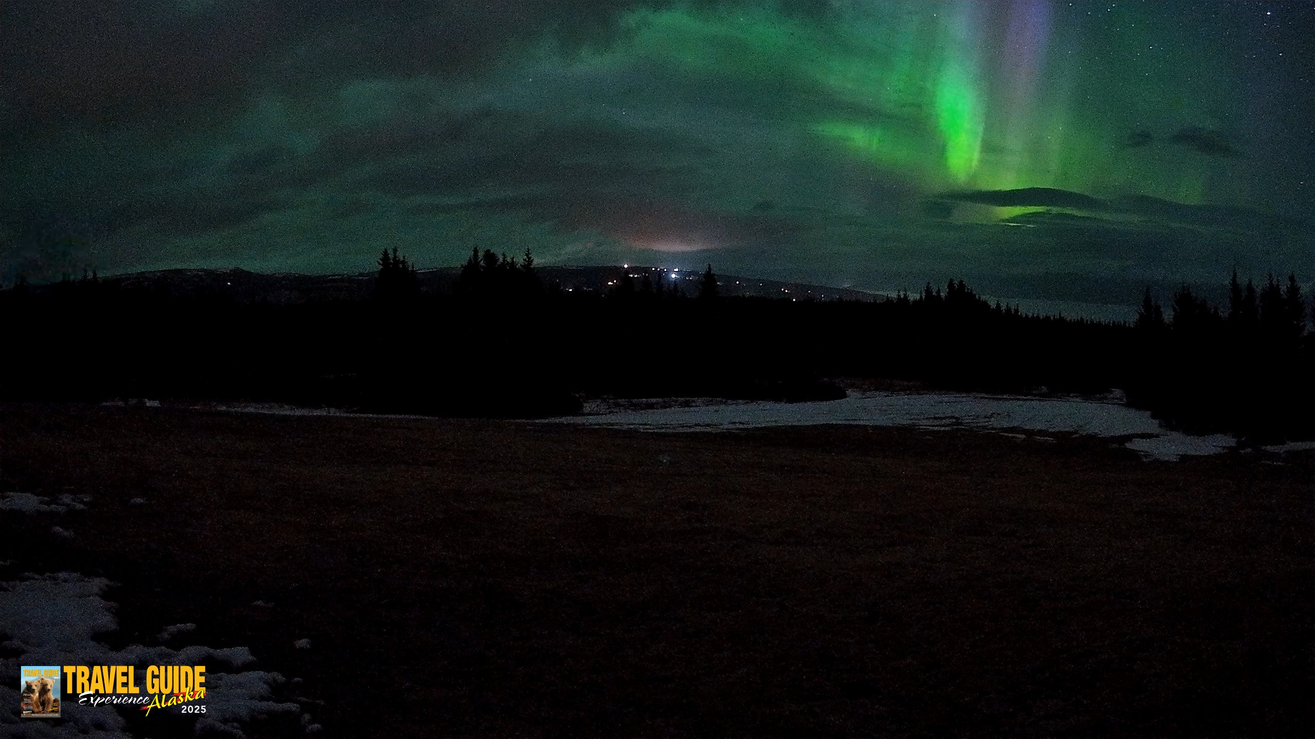 Snapshot of Homer Alaska Northern Lights Live Cam taken Apr 20, 2026, 3:33am AKDT