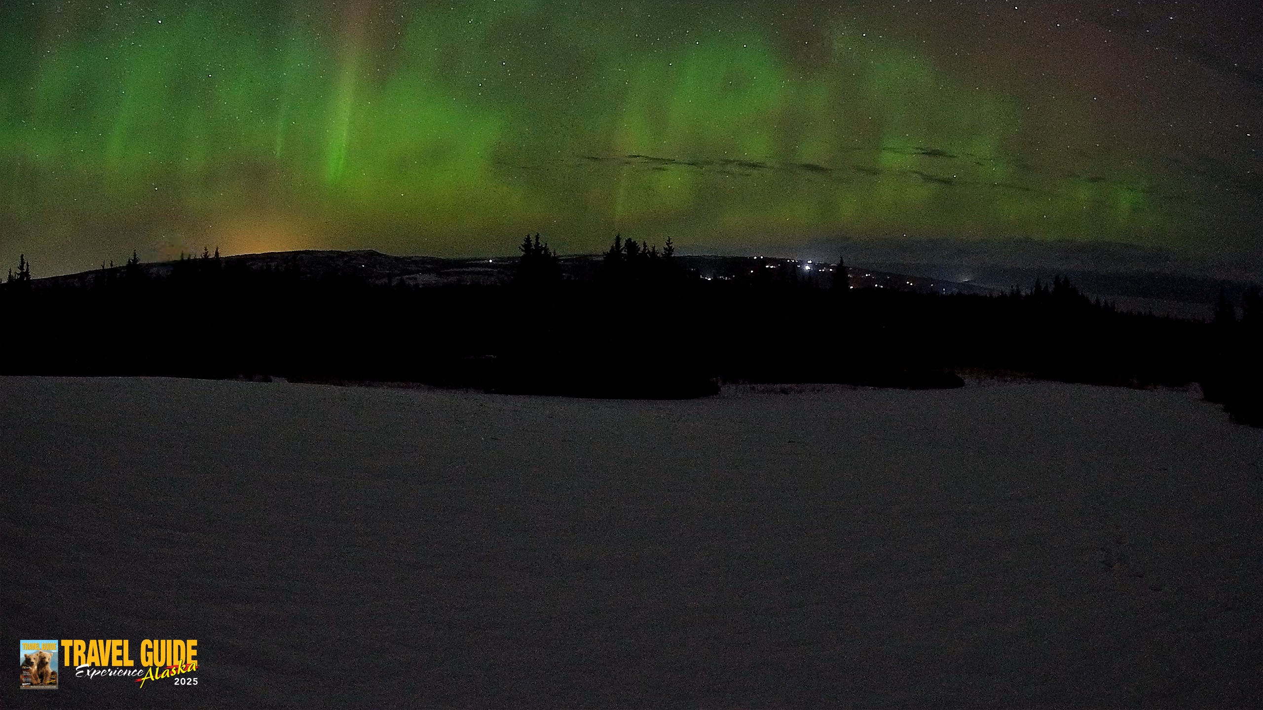 Snapshot of Homer Alaska Northern Lights Live Cam taken Feb 16, 2026, 1:42am AKST