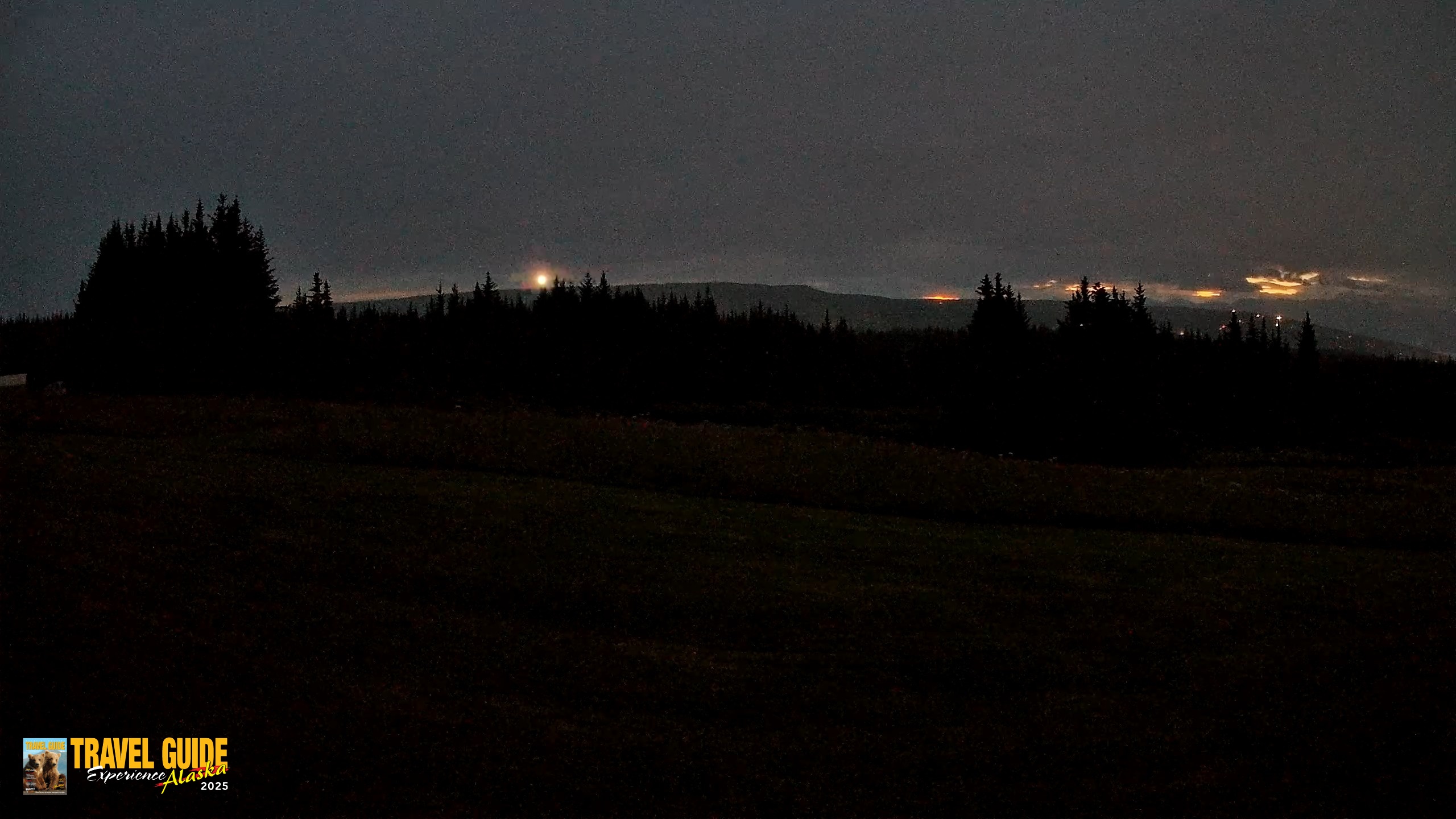 Snapshot of Homer Alaska Northern Lights Live Cam taken Aug 5, 2026, 3:47am AKDT