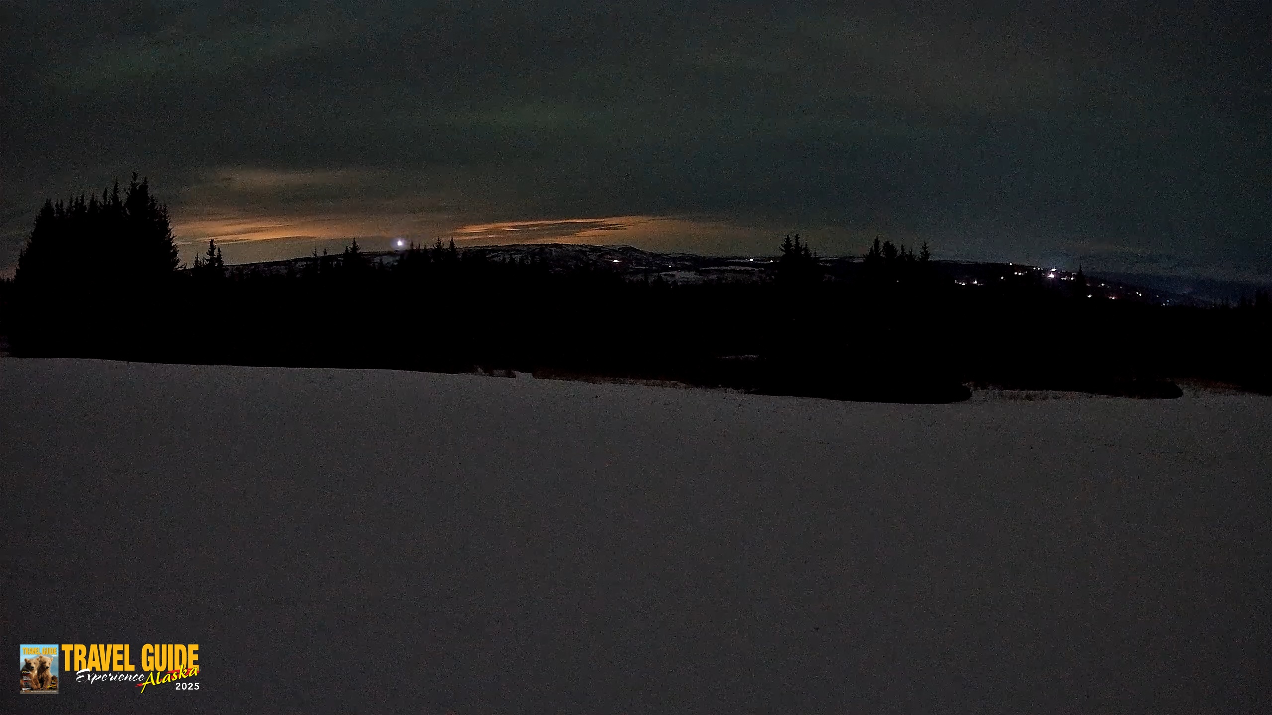 Snapshot of Homer Alaska Northern Lights Live Cam taken Feb 23, 2026, 2:53am AKST