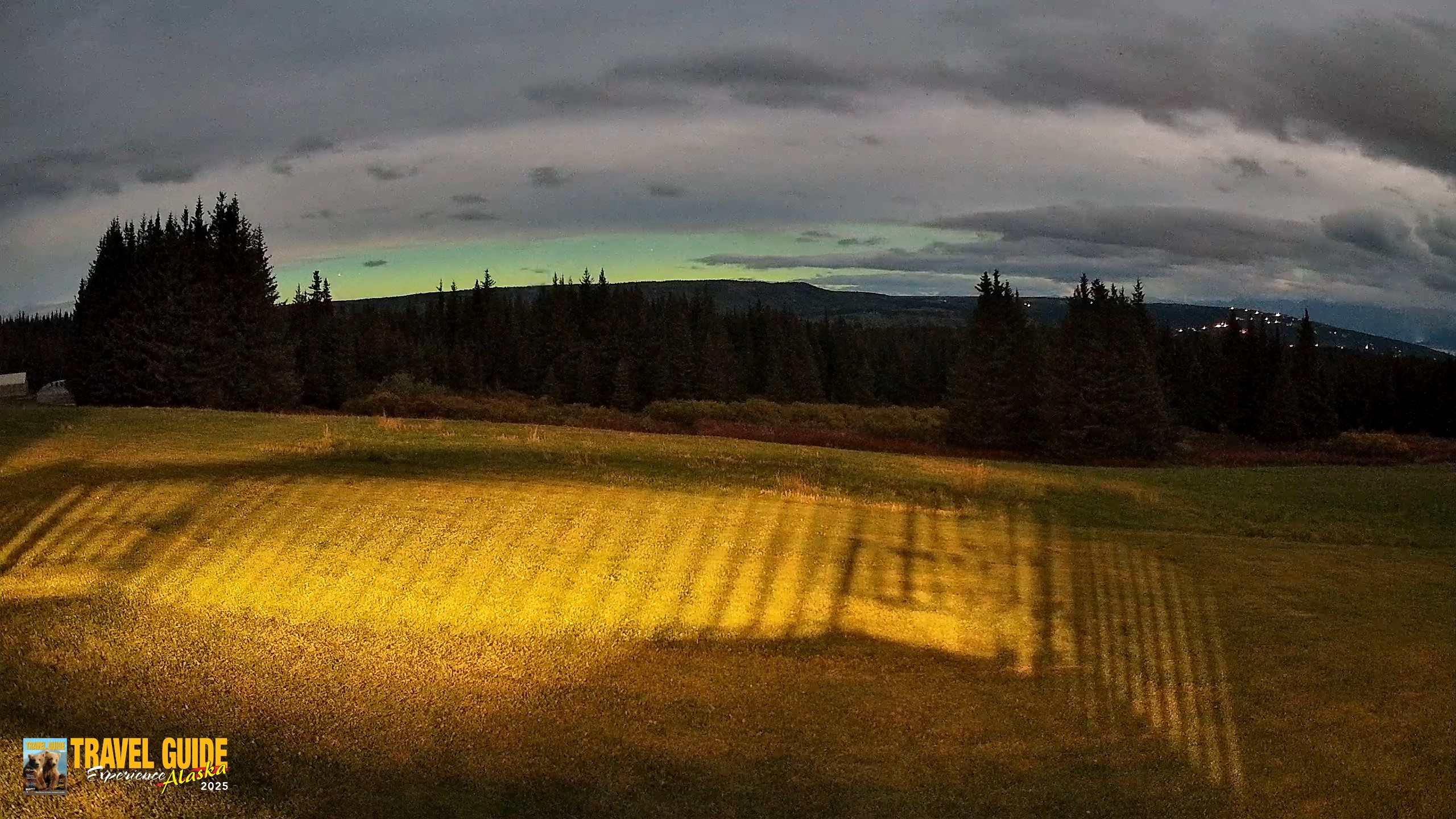 Snapshot of Homer Alaska Northern Lights Live Cam taken Sep 24, 2026, 10:11pm AKDT